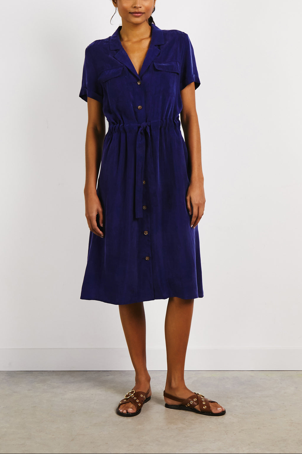 Robe chemise à manches courtes - JUSTINE Faume - seconde main