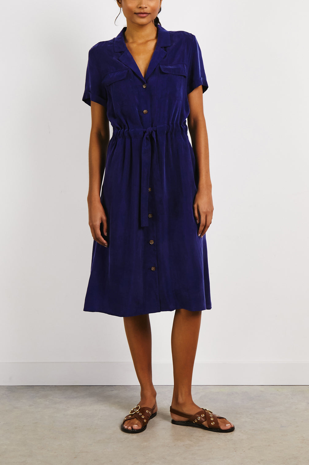 Robe chemise à manches courtes - JUSTINE Faume - seconde main
