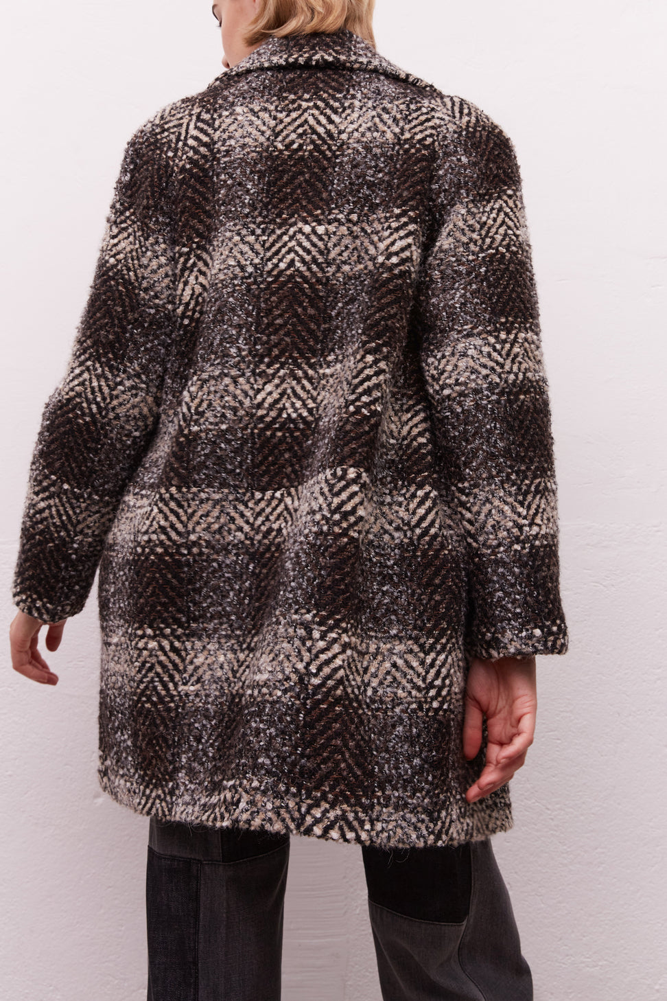 Manteau oversize en tweed - SIANA Faume - seconde main