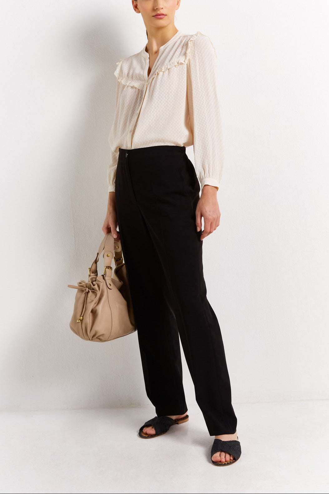 Pantalon droit noir - JOSIE Faume - seconde main