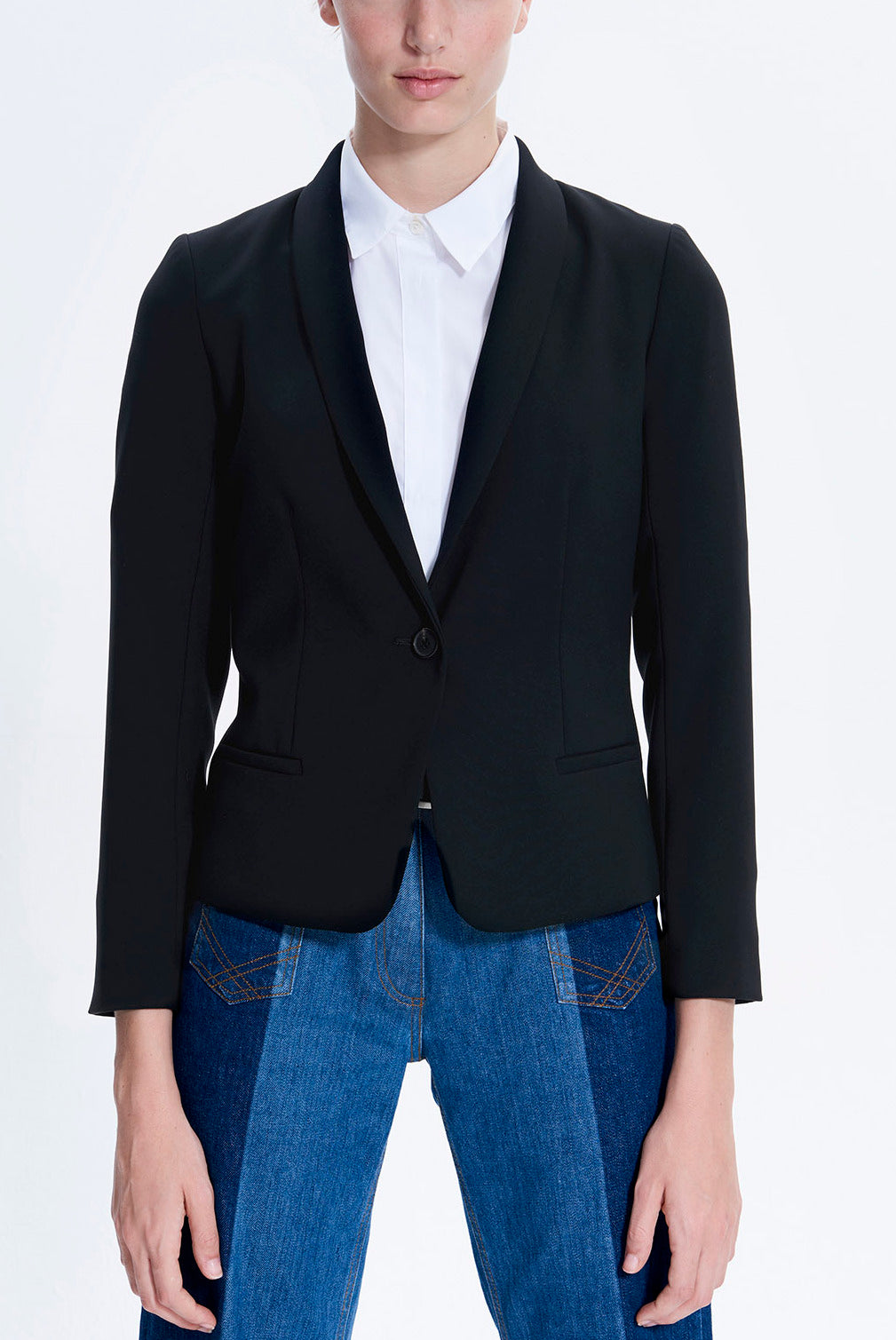 VERLAINE - Veste de tailleur en crêpe Faume - seconde main