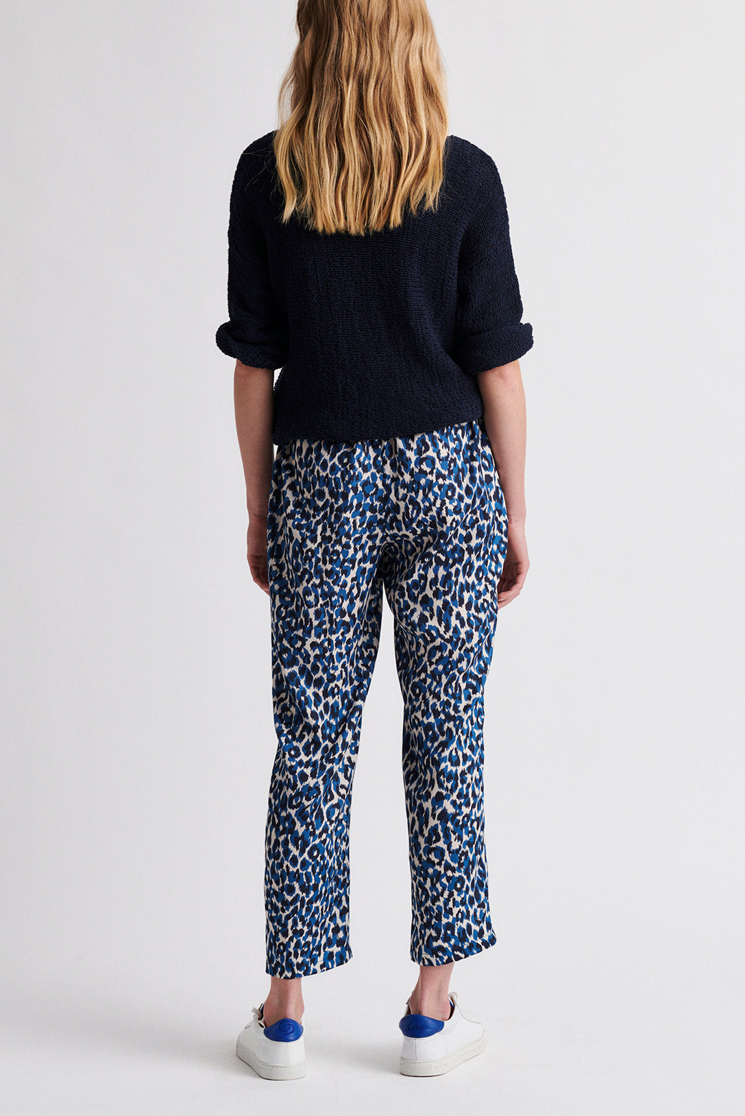 MEDEA - Pantalon fluide à imprimé léopard Faume - seconde main