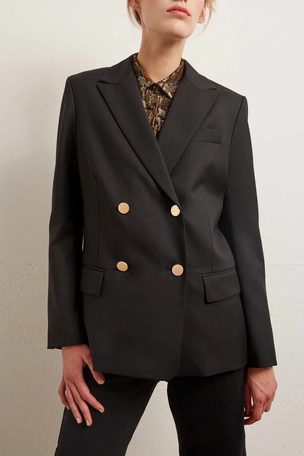 Babeth - Veste de blazer en laine mélangée Faume - seconde main
