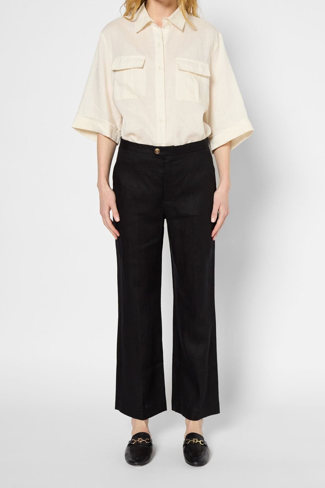 Pantalon droit en lin - LYS Faume - seconde main