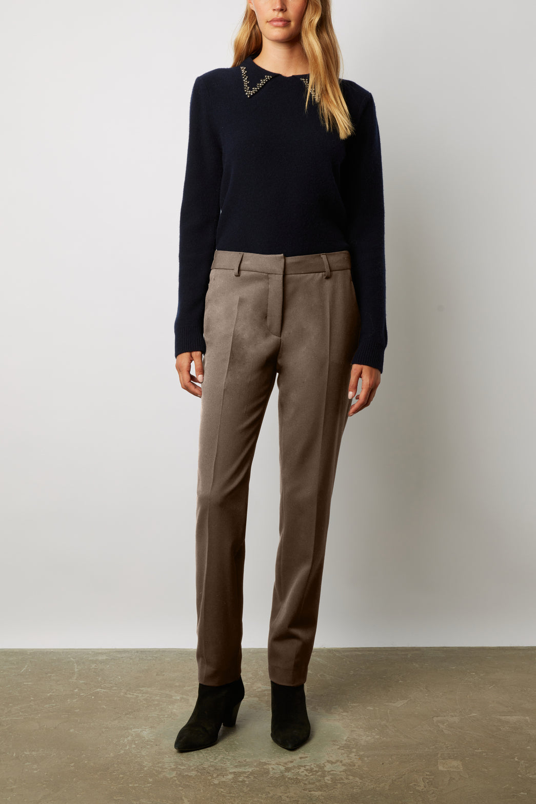 Pantalon droit 7/8 de tailleur - EMANUELLA Faume - seconde main