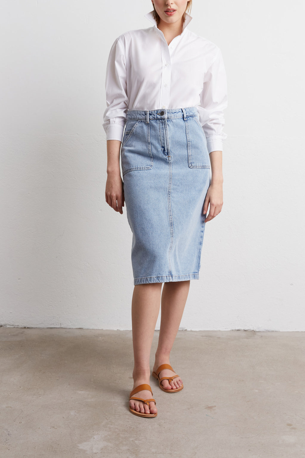 Jupe crayon en jean - Faume - seconde main