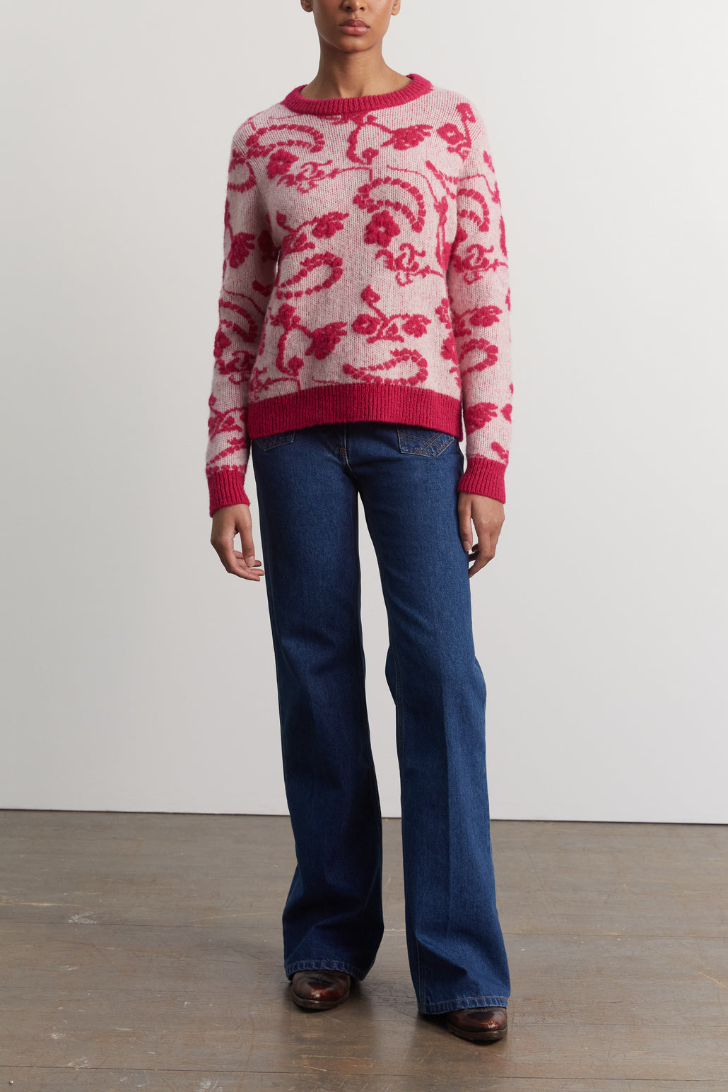 Pull Jacquard en laine mélangée - BOWI Faume - seconde main