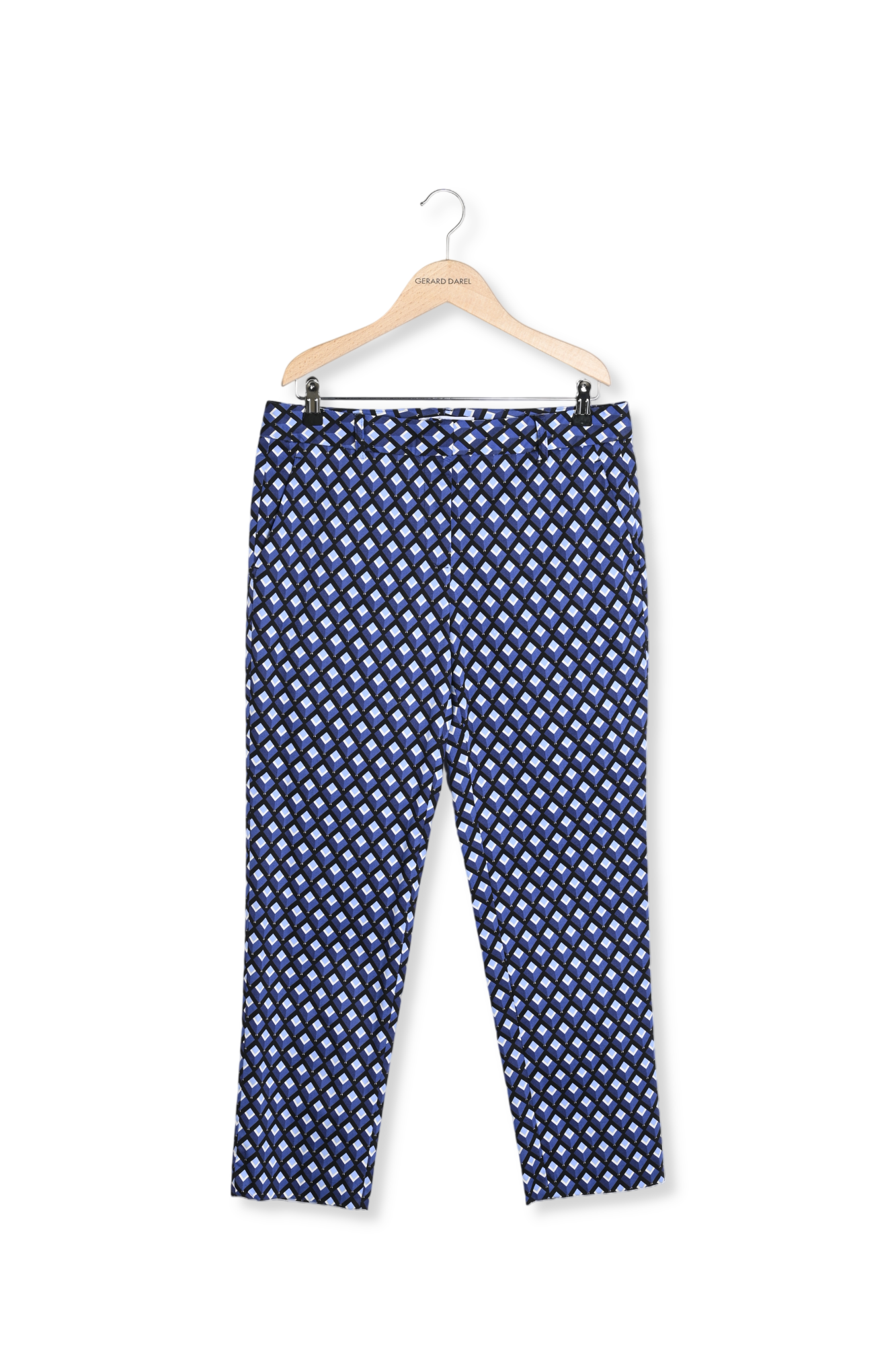 Pantalon en coton imprimé losanges  - ELIESS Faume - seconde main