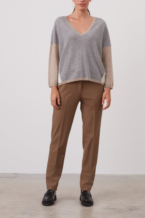 Pull color block en cachemire - LENY Faume - seconde main