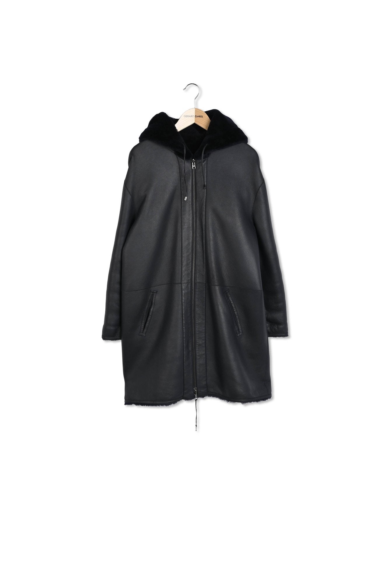 Manteau à capuche en peau lainée - MIRANDA Faume - seconde main