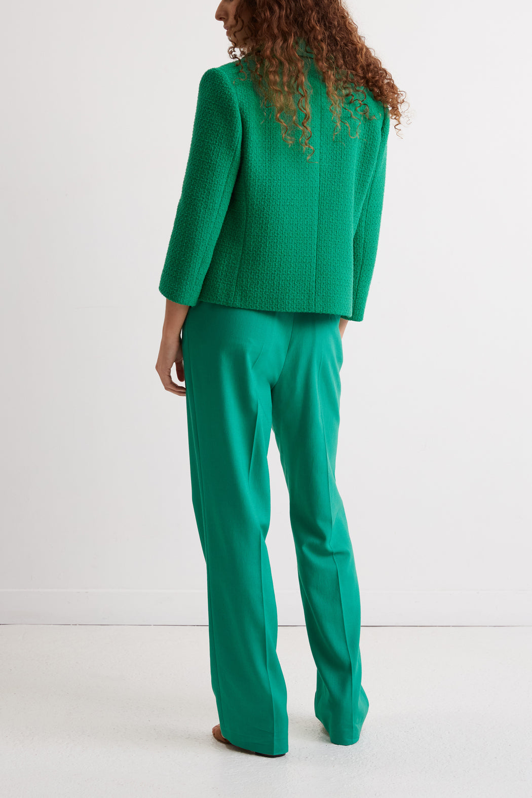 Blazer en tweed uni - NASREEN Faume - seconde main