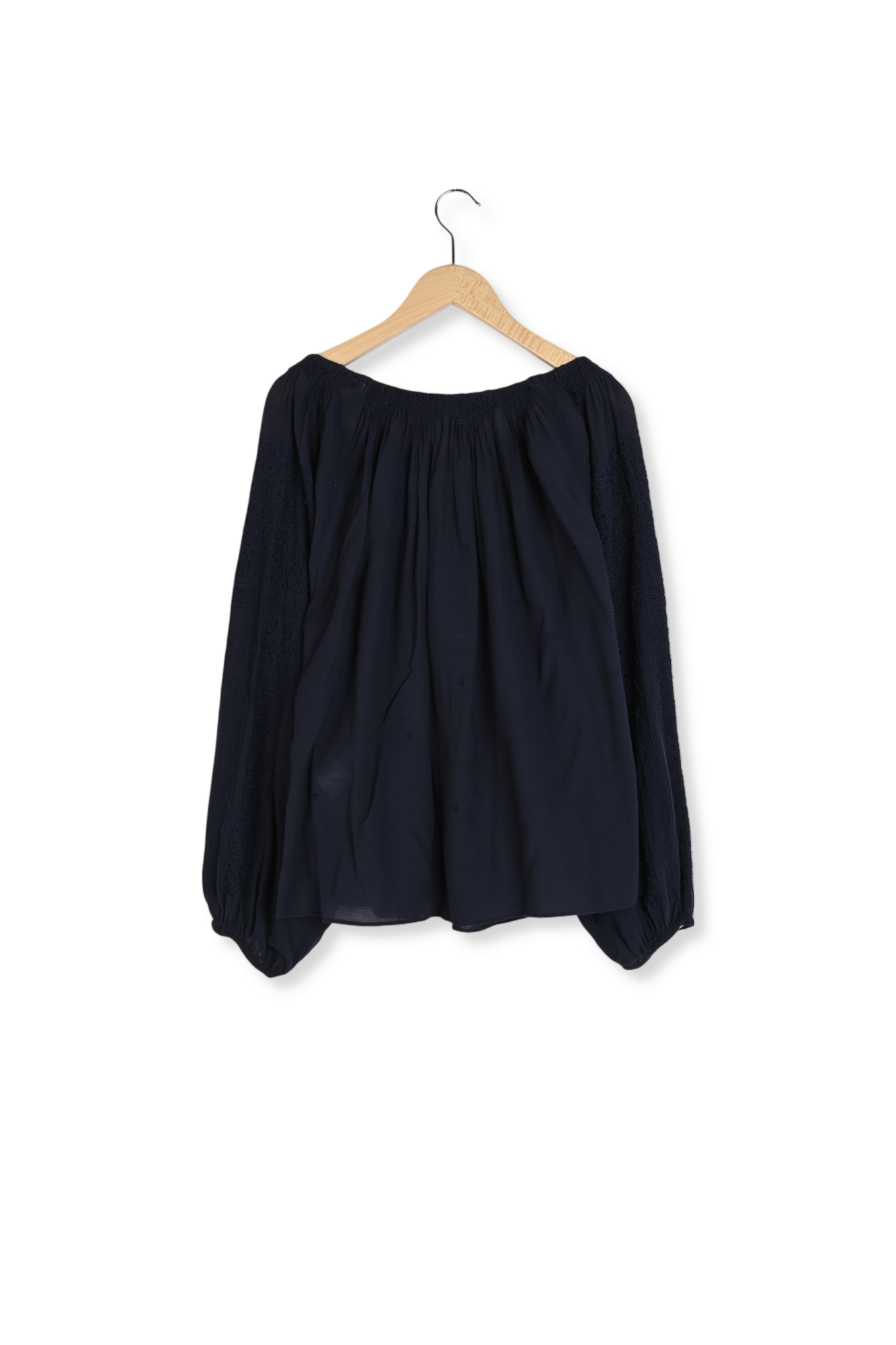 Blouse brodée à large encolure - AGLAE Faume - seconde main
