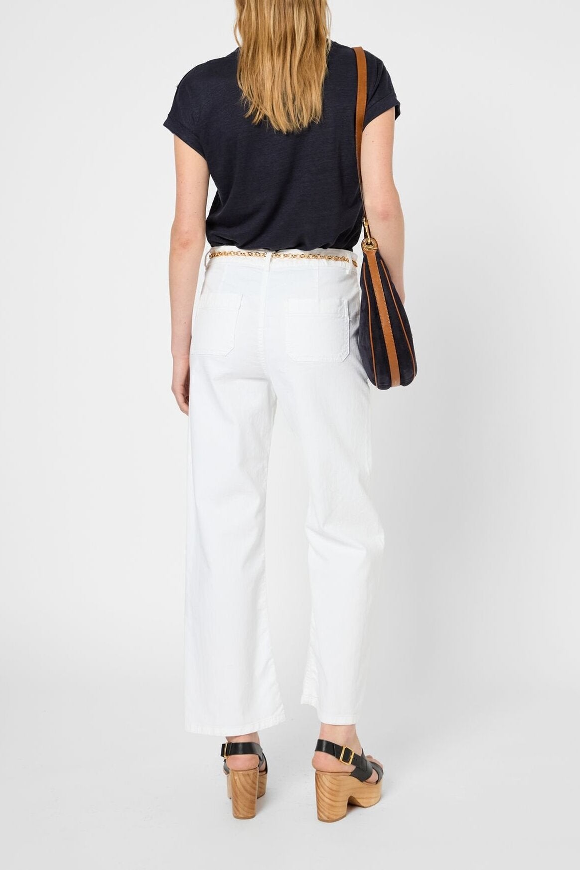 Jean flare à boutons dorés - LIDA Faume - seconde main