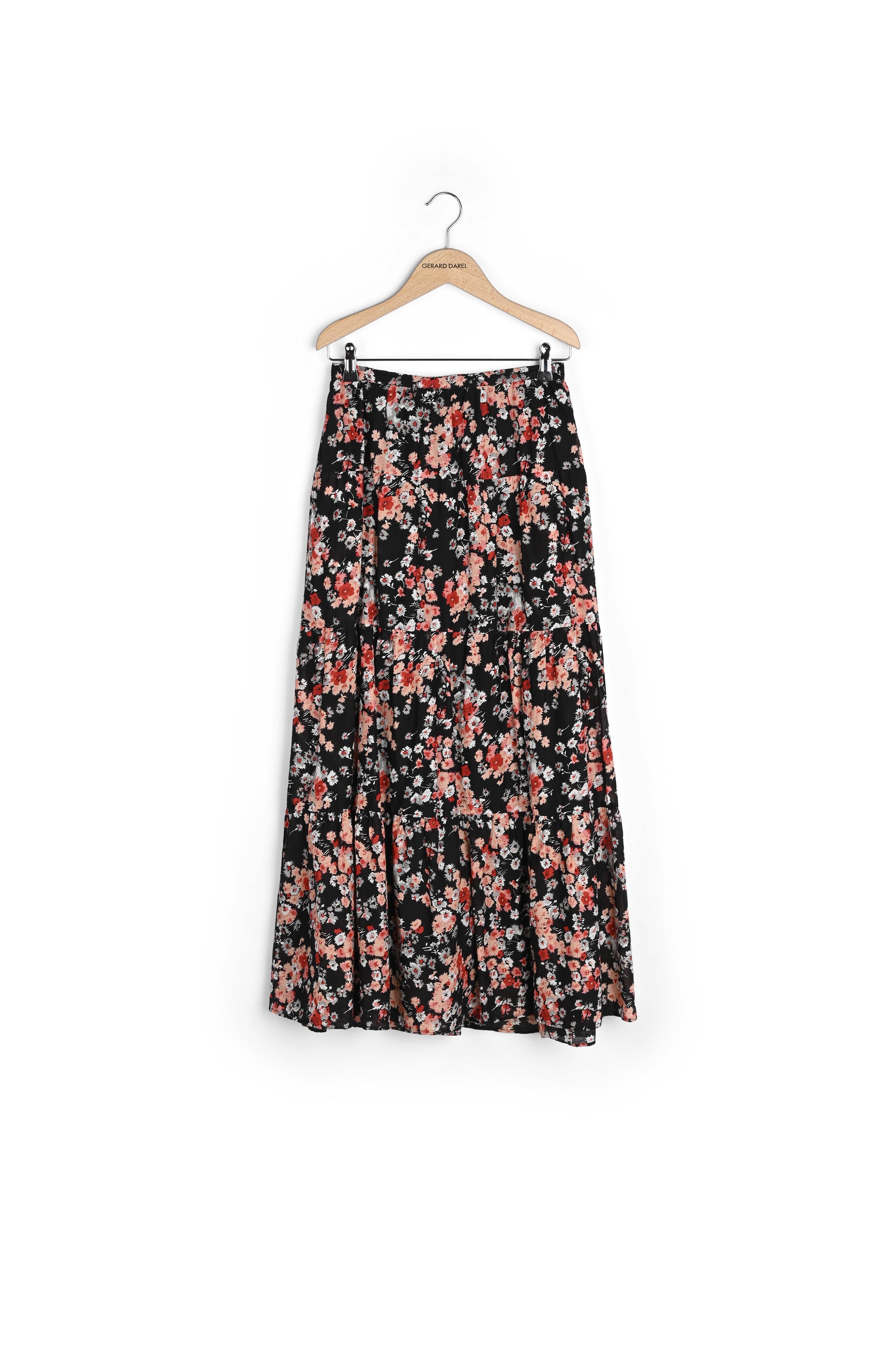 Jupe longue en coton à étages - BEATRICE Faume - seconde main