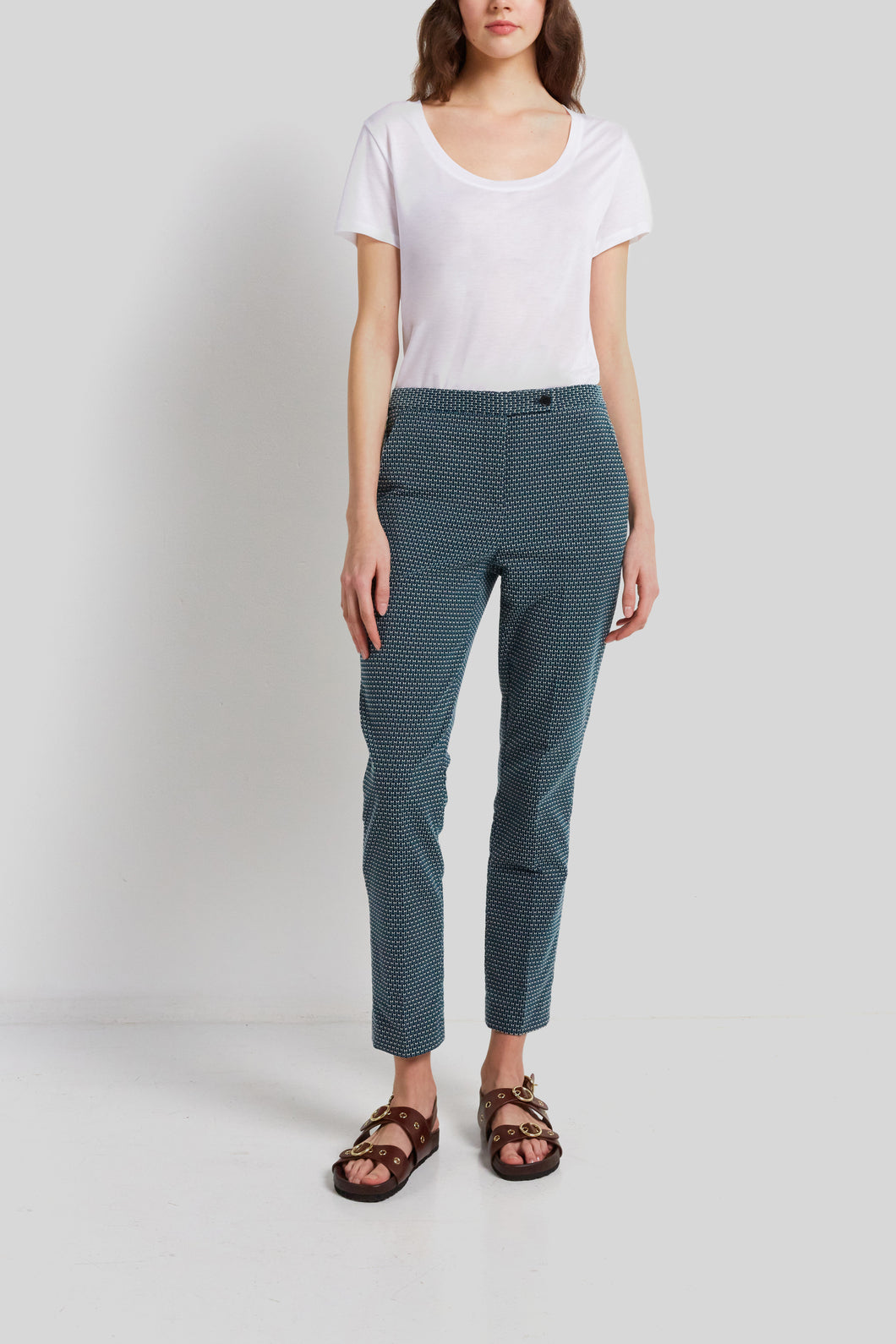 Pantalon à motif graphique - EMMILY Faume - seconde main