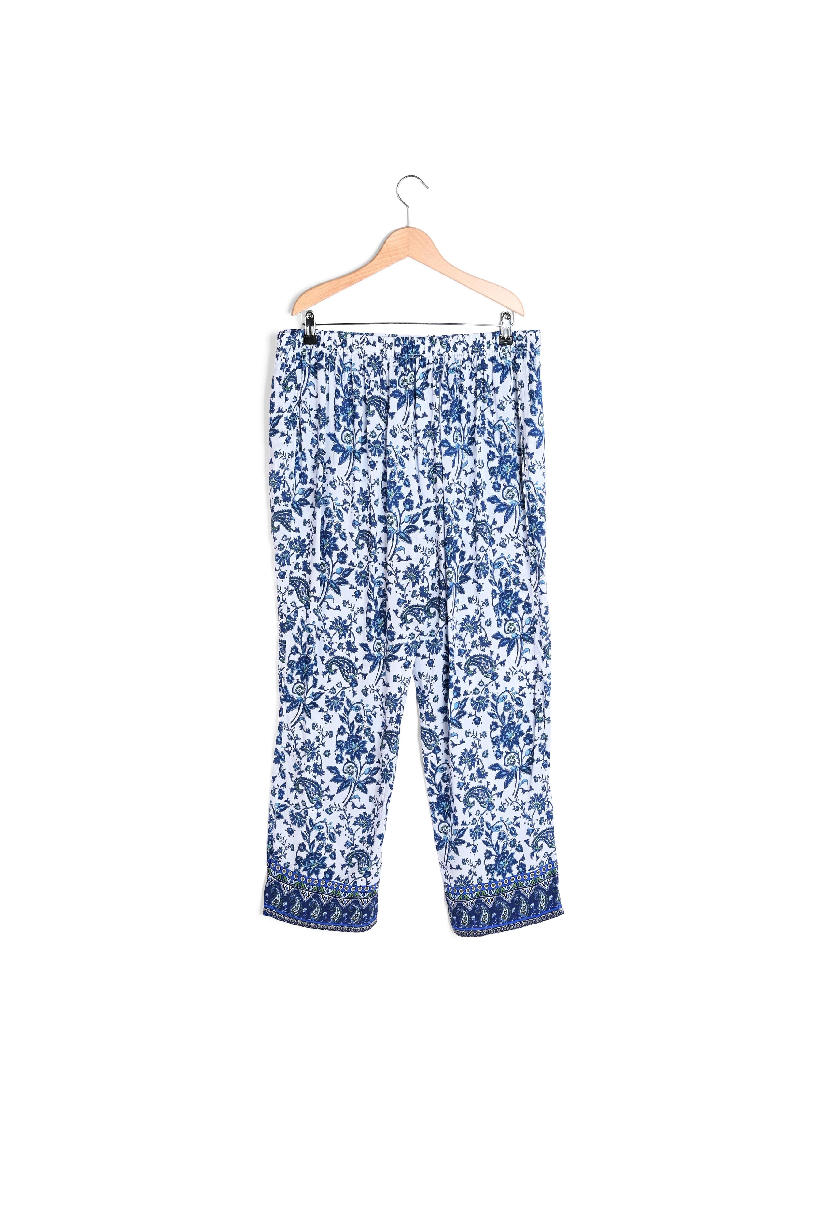 Pantalon fluide à fleurs - ELISEA Faume - seconde main