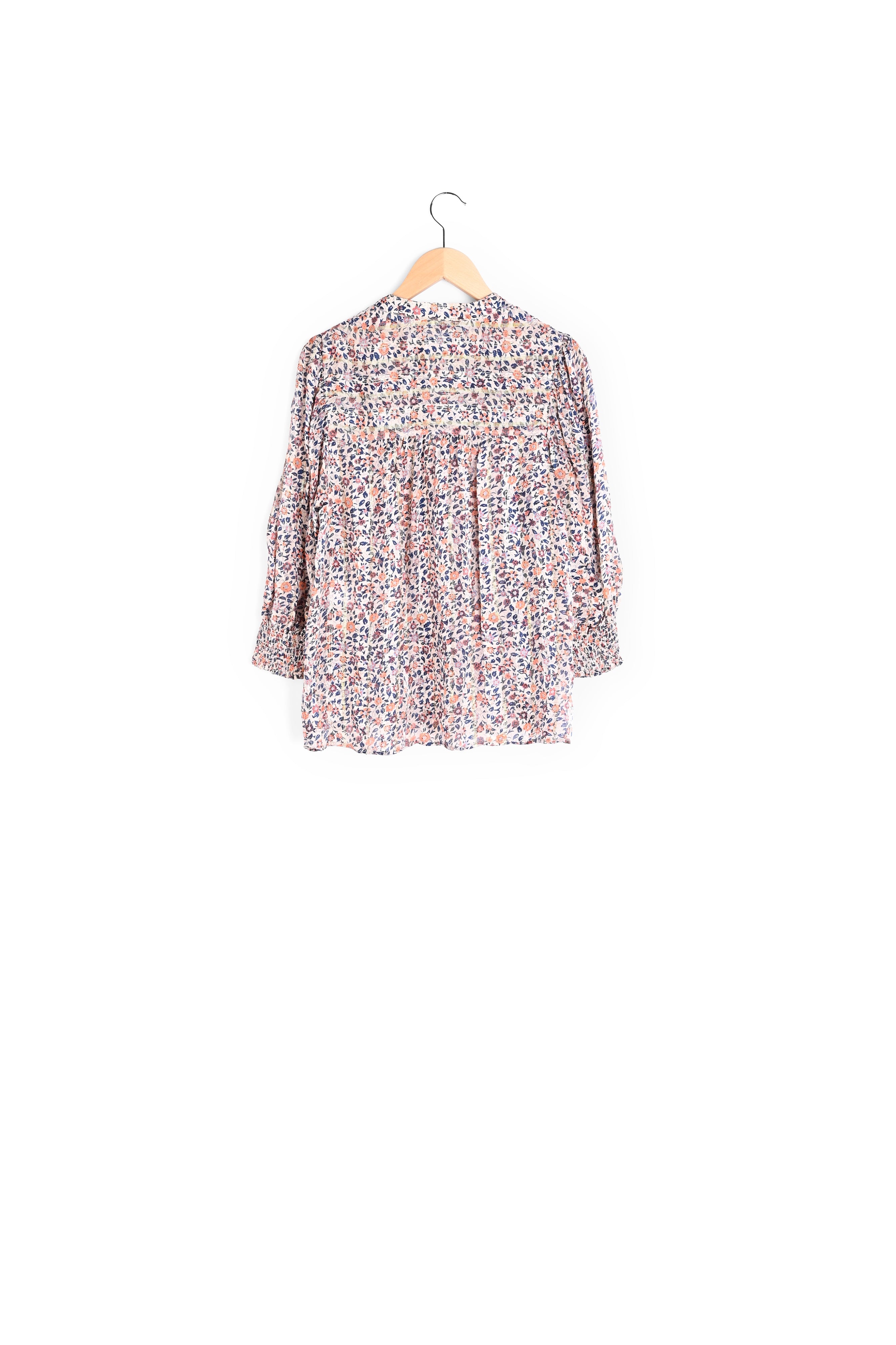 NIAME - Blouse imprimée avec Lurex Faume - seconde main