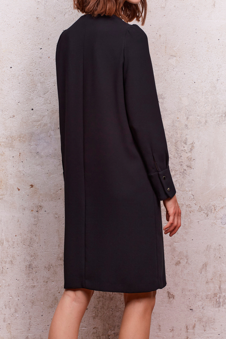 Robe droite en crêpe Faume - seconde main