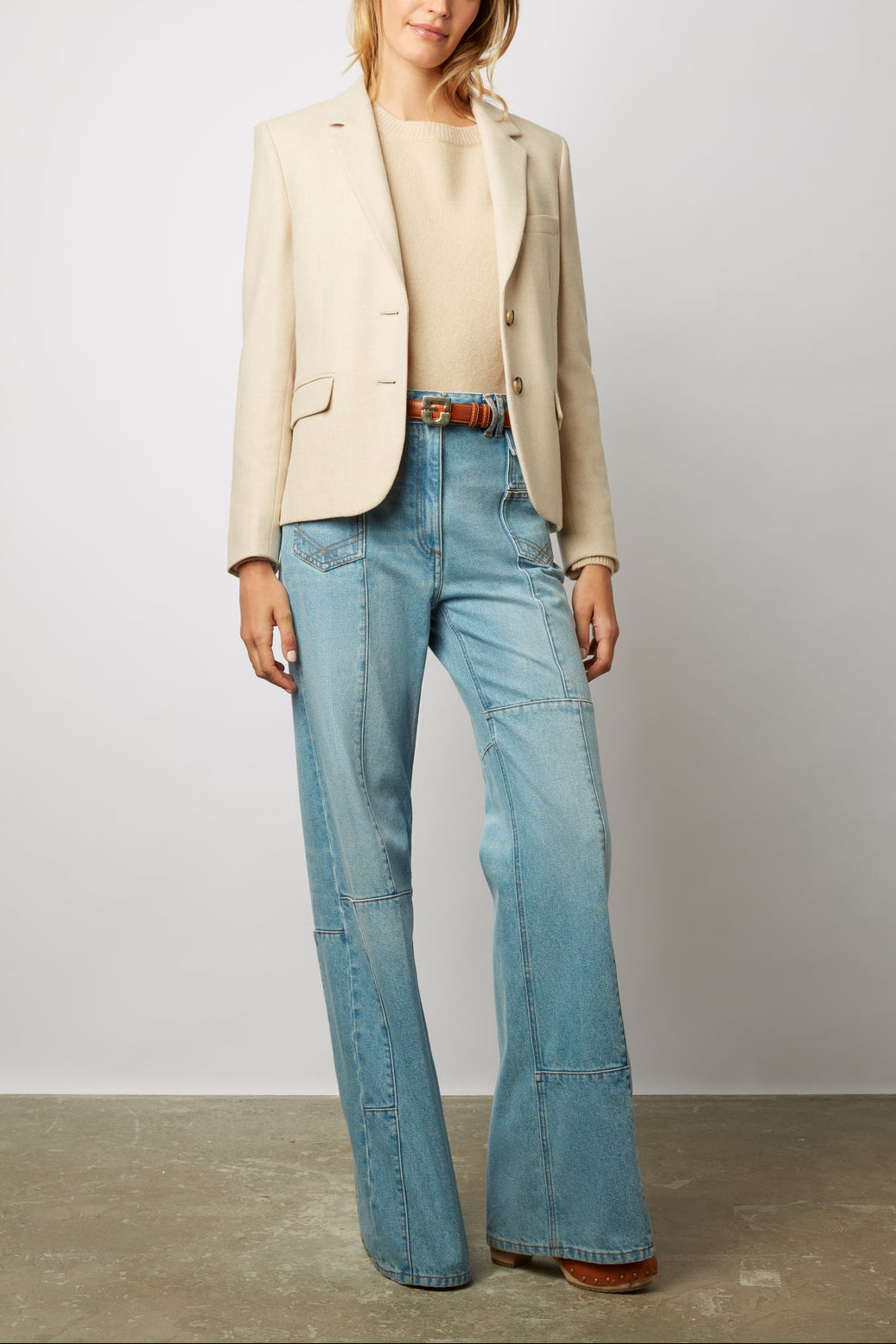 Veste de tailleur en laine mélangée - NADEGE Faume - seconde main