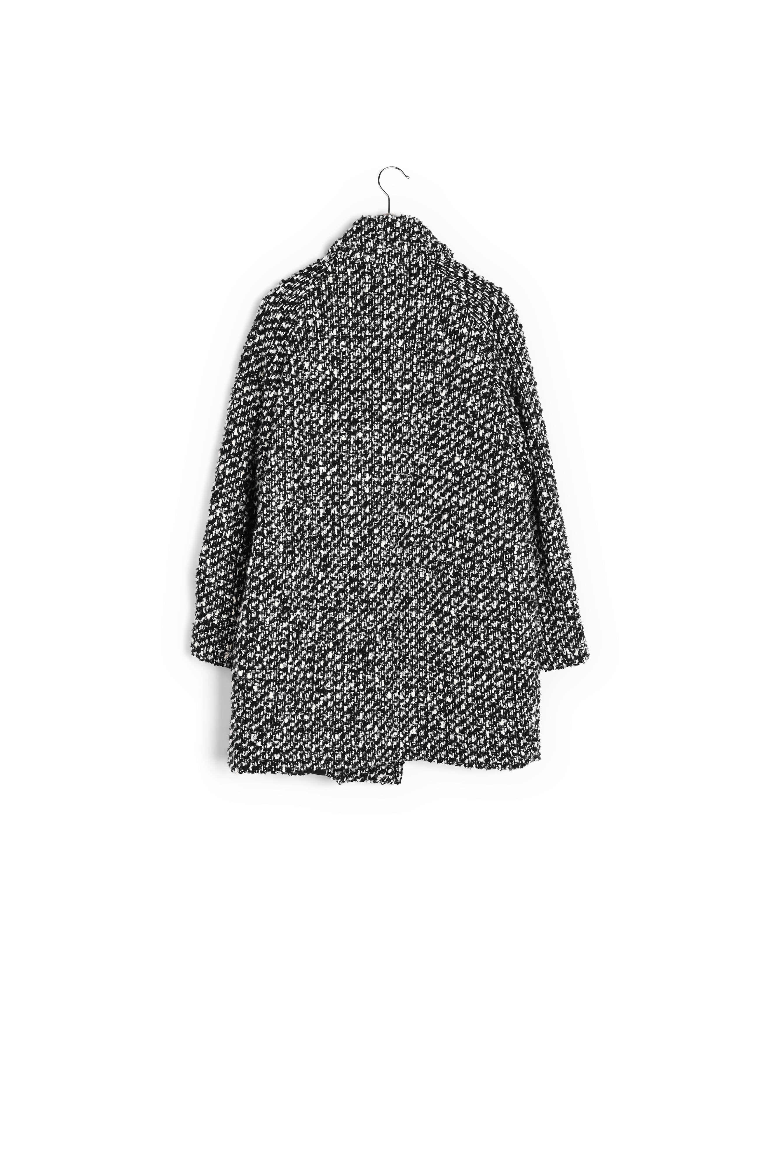 SIANA - Manteau ample en tweed de laine mélangée Faume - seconde main