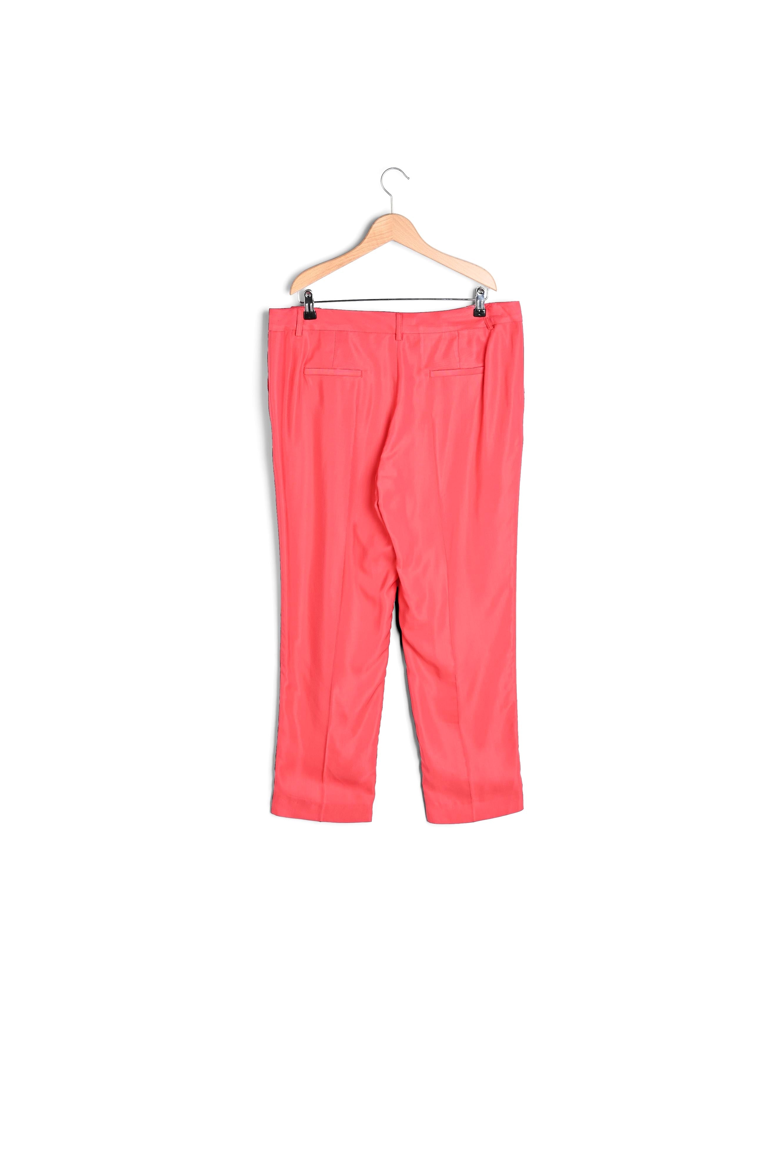 MICHELA - Pantalon fluide en crêpe 7/8 Faume - seconde main