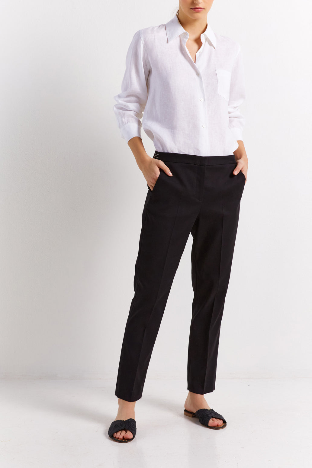 Pantalon en coton stretch - EMERSON Faume - seconde main