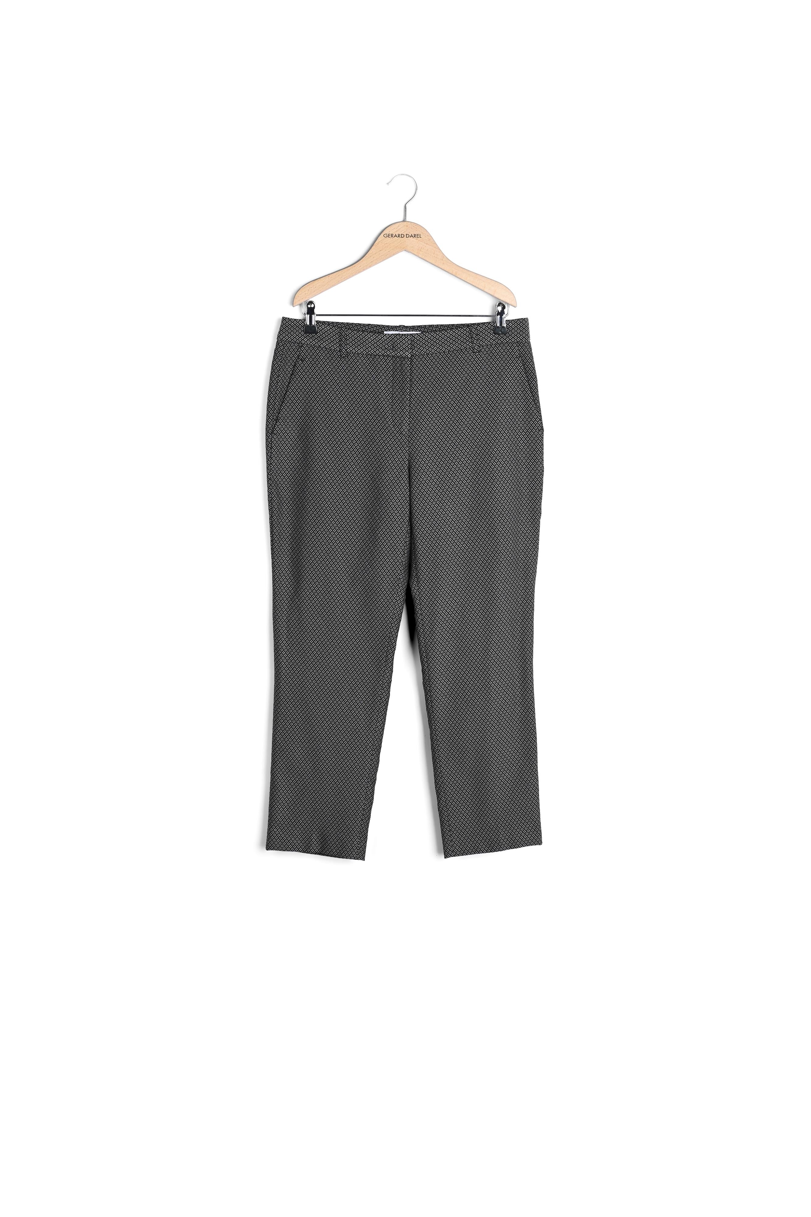 LIAM - Pantalon 7/8 en jacquard Faume - seconde main