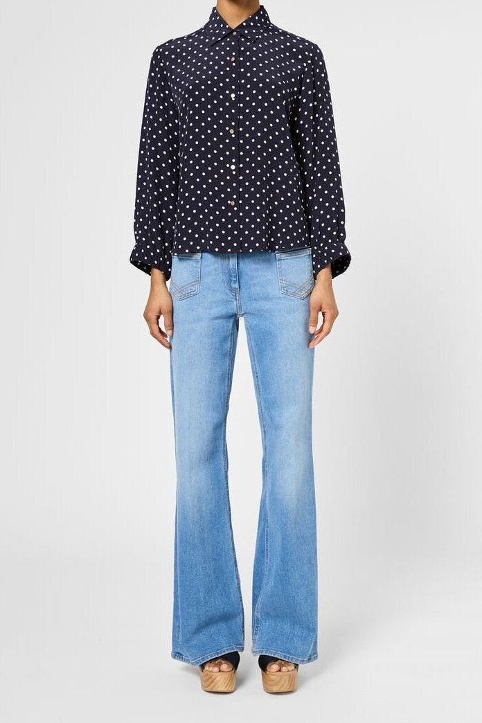 Chemise fluide à pois - USARI Faume - seconde main