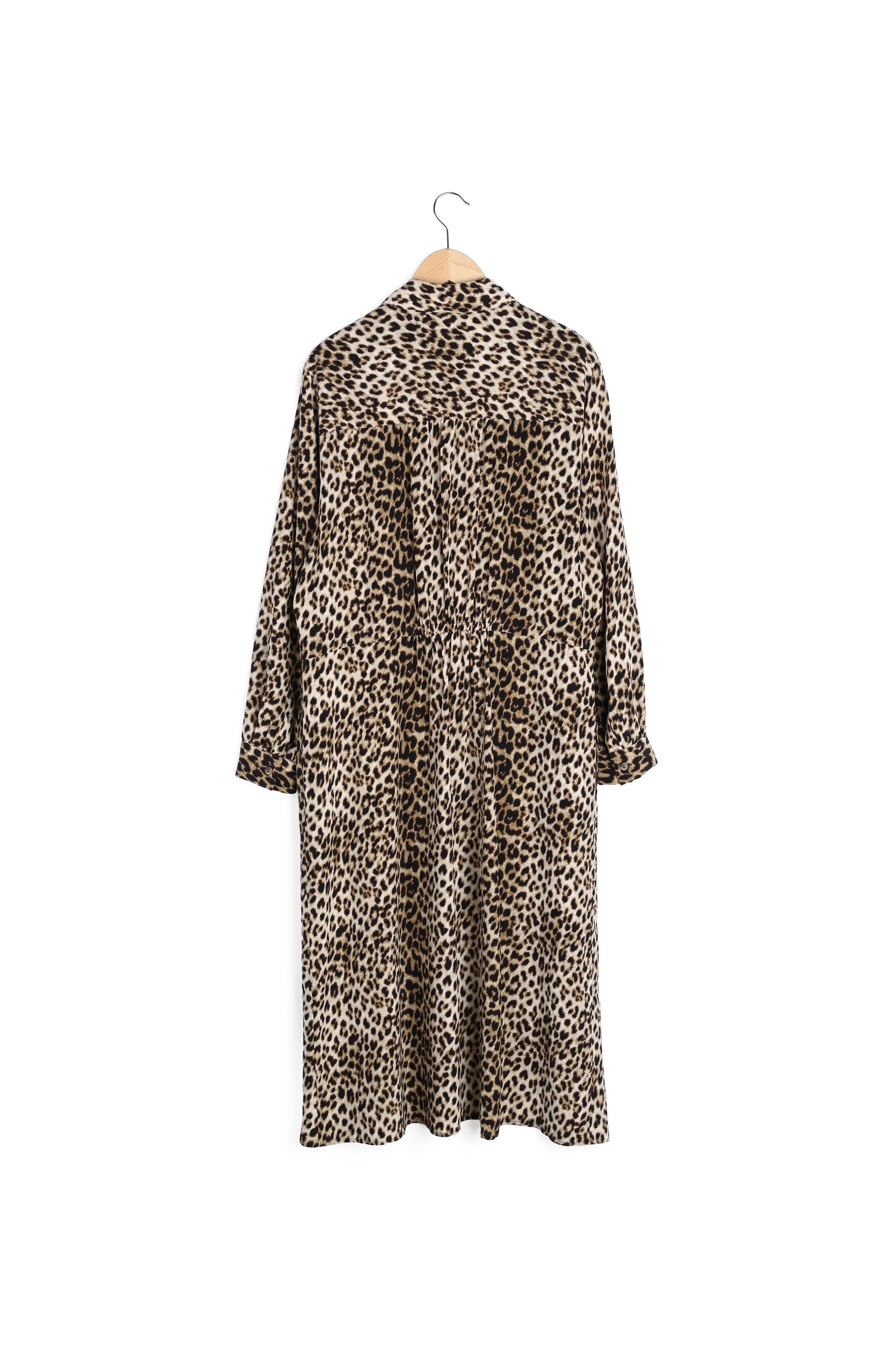 Tullia - Robe longue à imprimé animalier Faume - seconde main