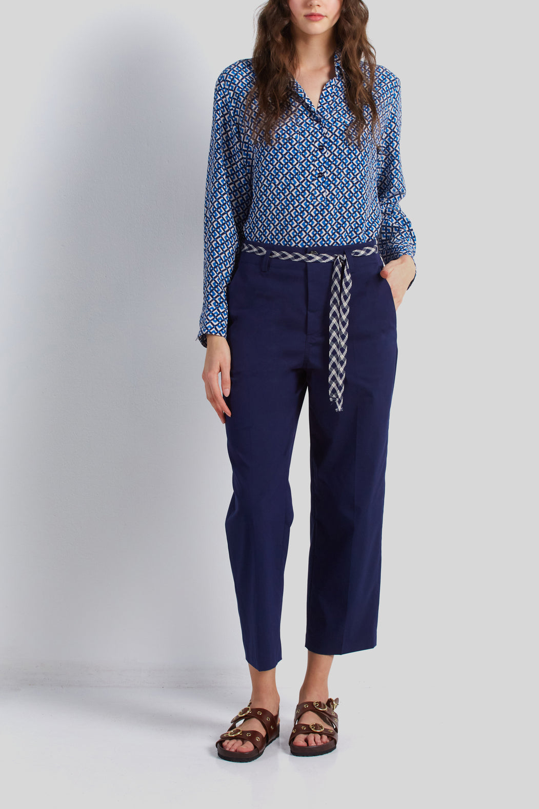 Pantalon avec ceinture fantaisie - EREN Faume - seconde main