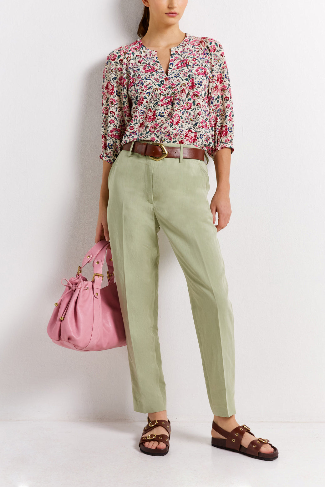 Pantalon en lin mélangé - ELYESSE Faume - seconde main