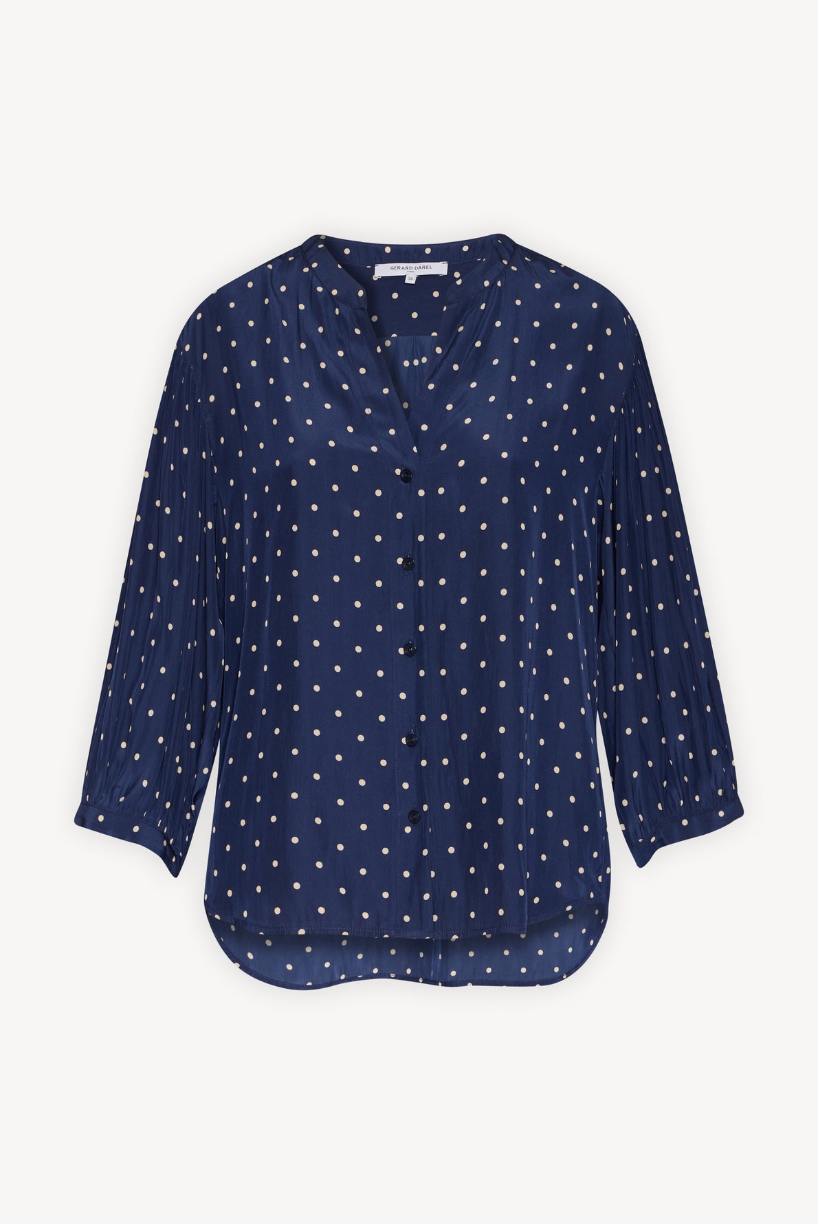 Chemise à pois fluide et satinée - CLOANE Faume - seconde main