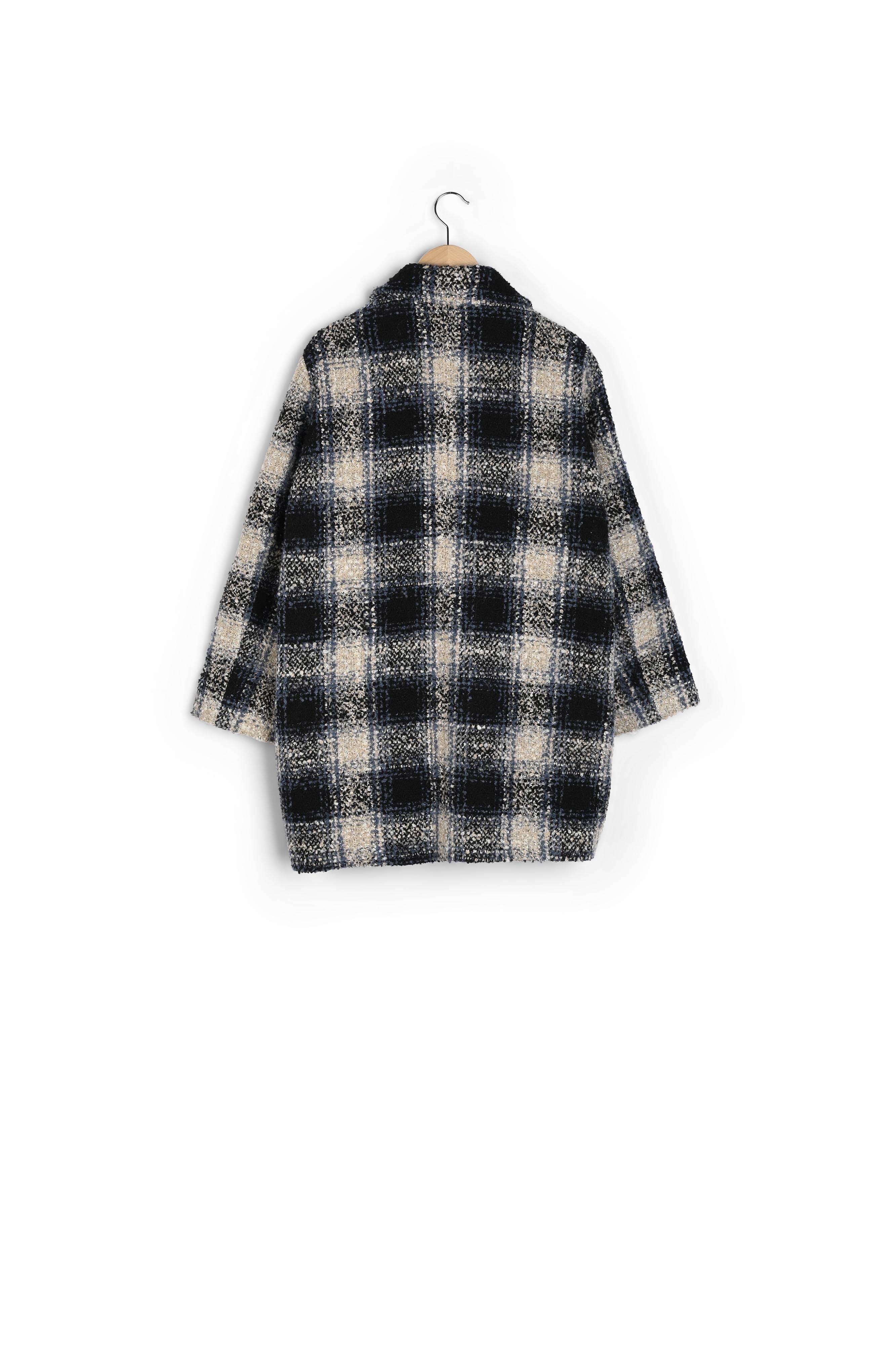 Manteau croisé à carreaux - SAVERINA Faume - seconde main