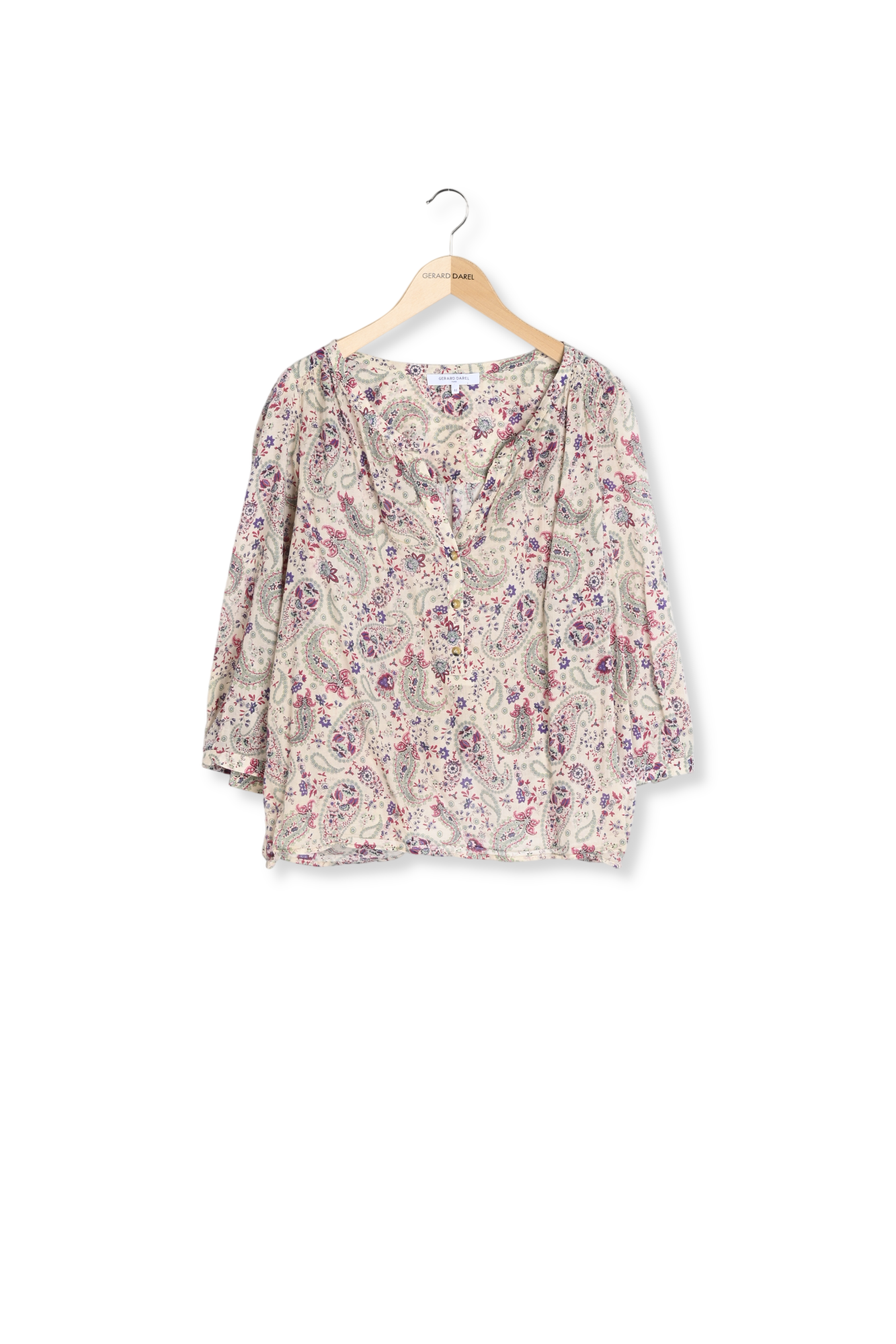 Blouse en voile de coton Bandana -CLAUDE Faume - seconde main