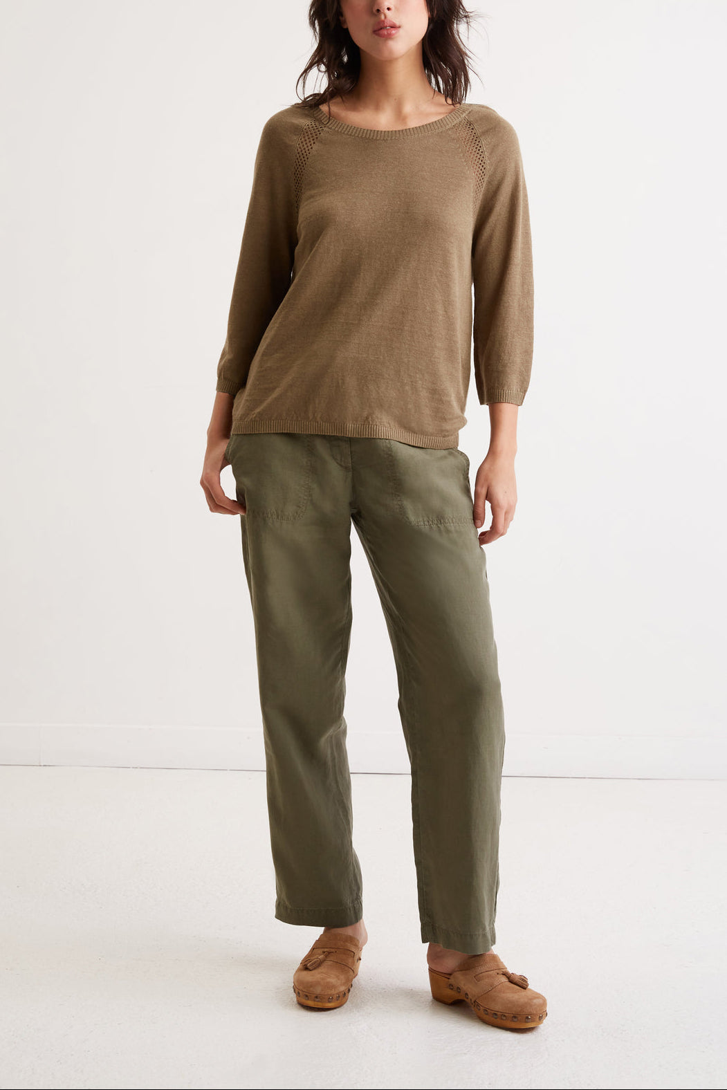 Pull col rond en lin - LANNA Faume - seconde main