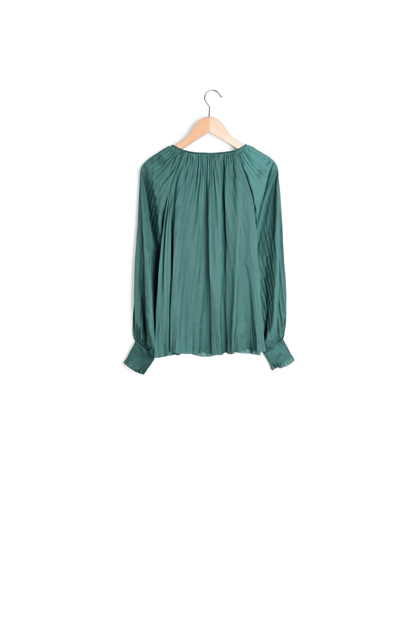 Blouse en satin plissé - BABETH Faume - seconde main