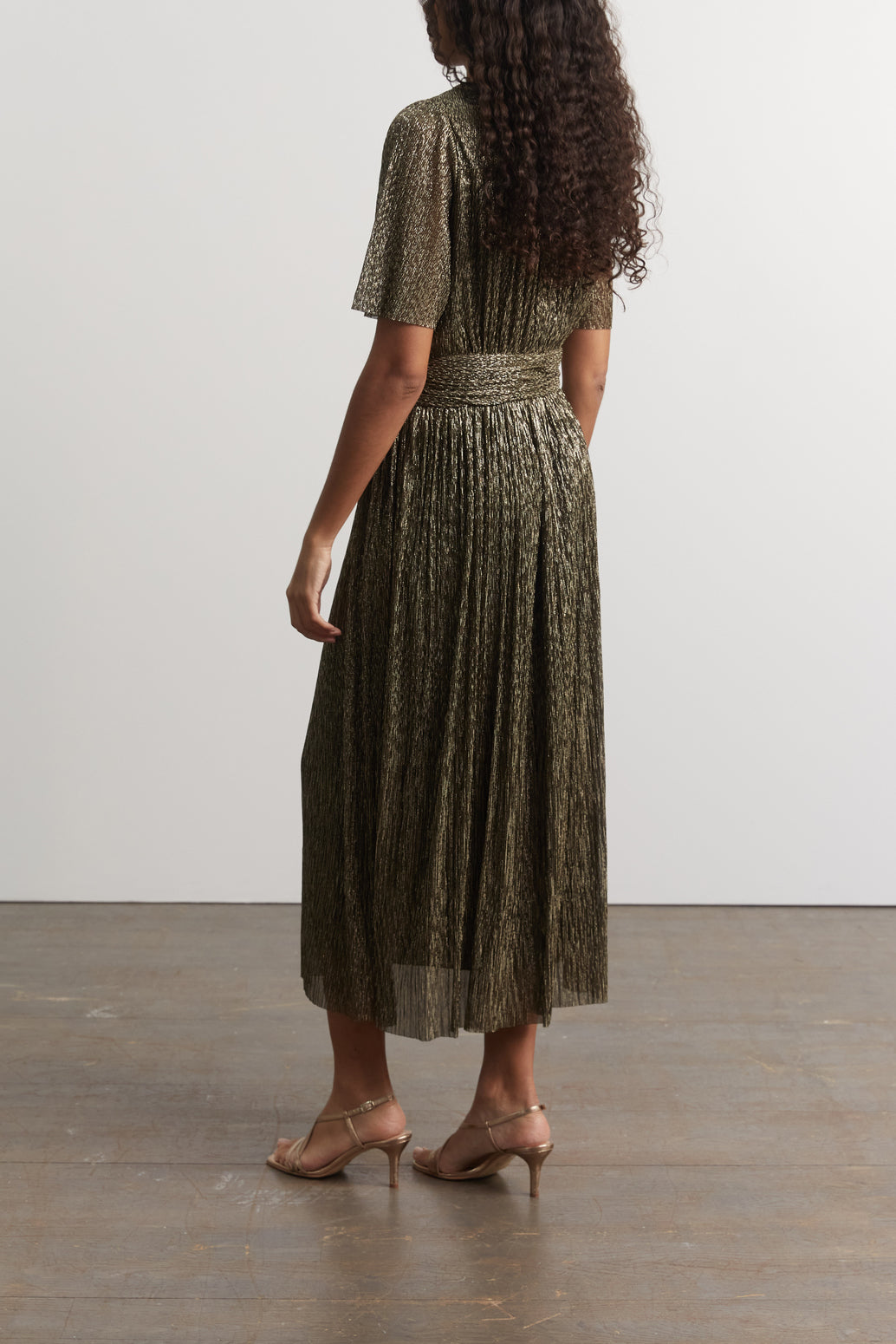 Robe du soir en jersey lamé - JOACHIM Faume - seconde main