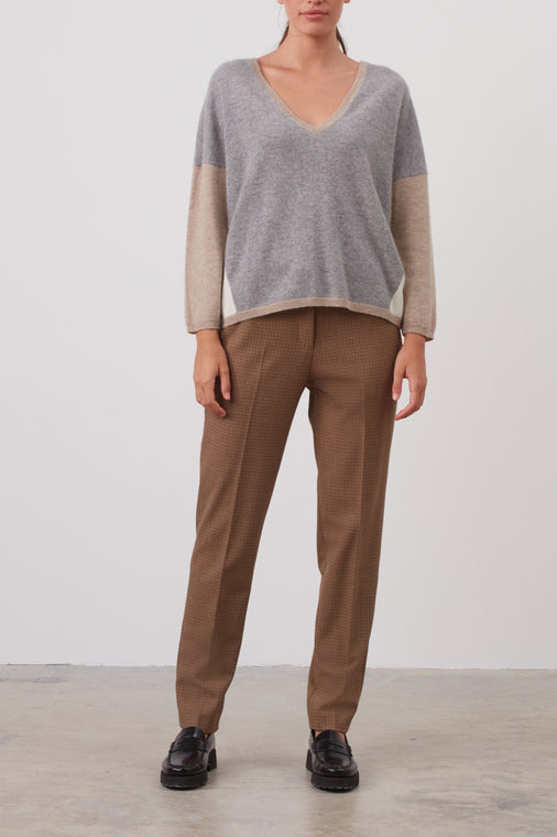 Pull color block en cachemire - LENY Faume - seconde main