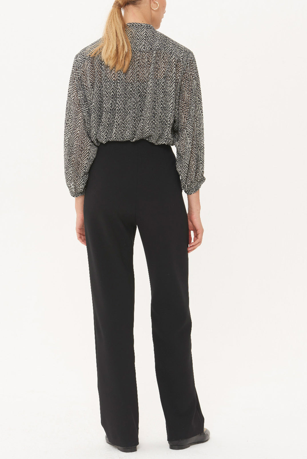 LIO - Pantalon large en crêpe Faume - seconde main