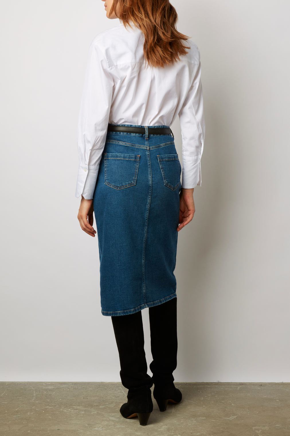 Jupe droite en jean - BENEDICTE Faume - seconde main