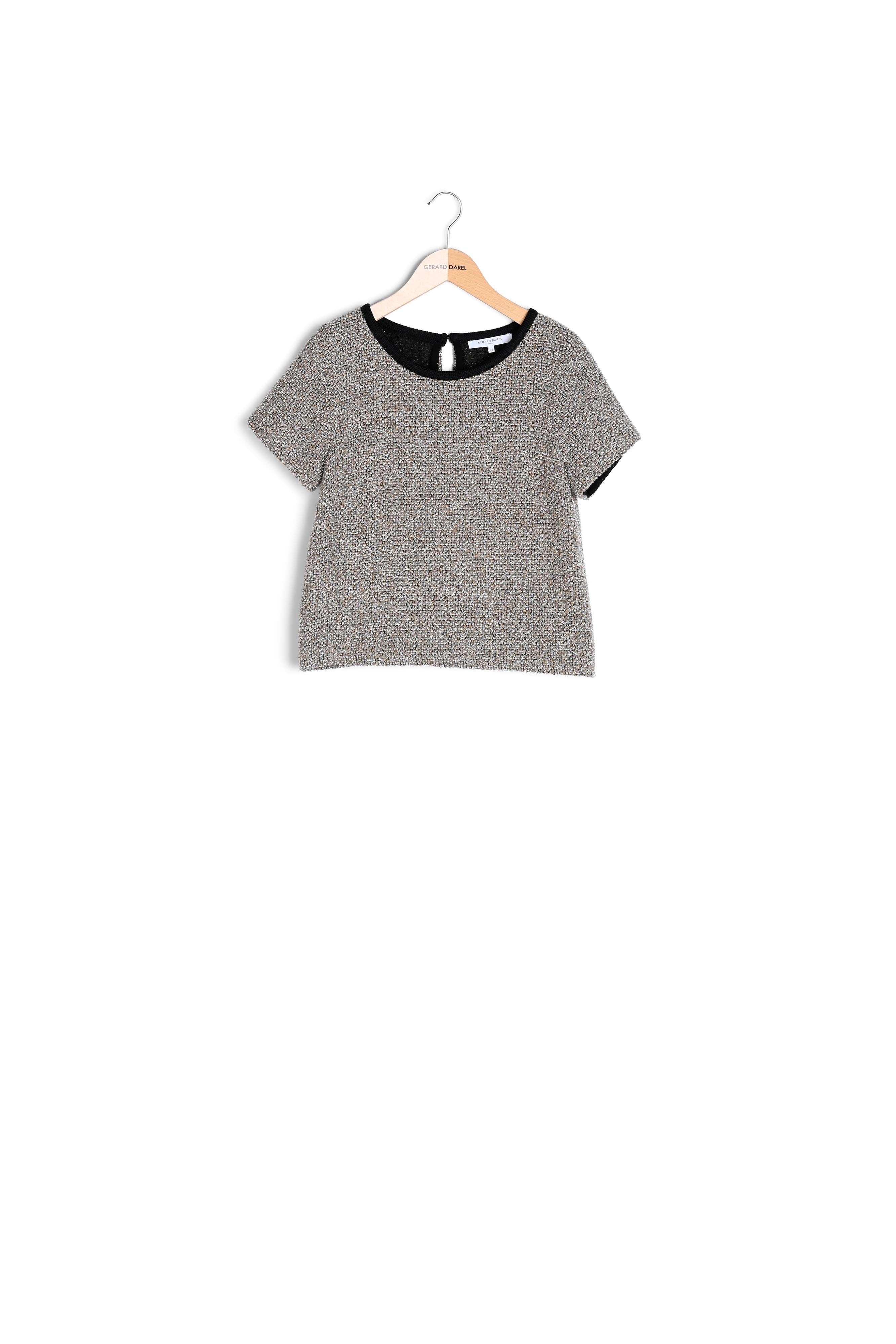 Top en tweed et lurex - CYBELE Faume - seconde main