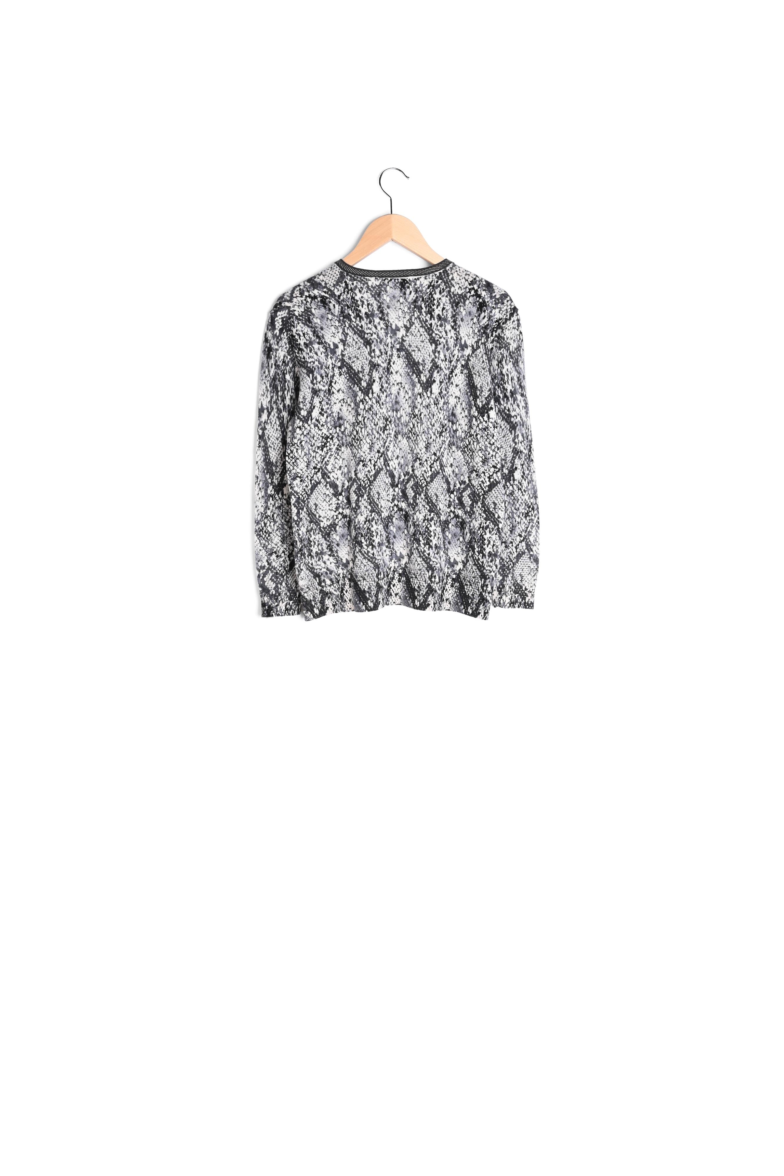 SLOAN - Pull tunisien à imprimé python Faume - seconde main