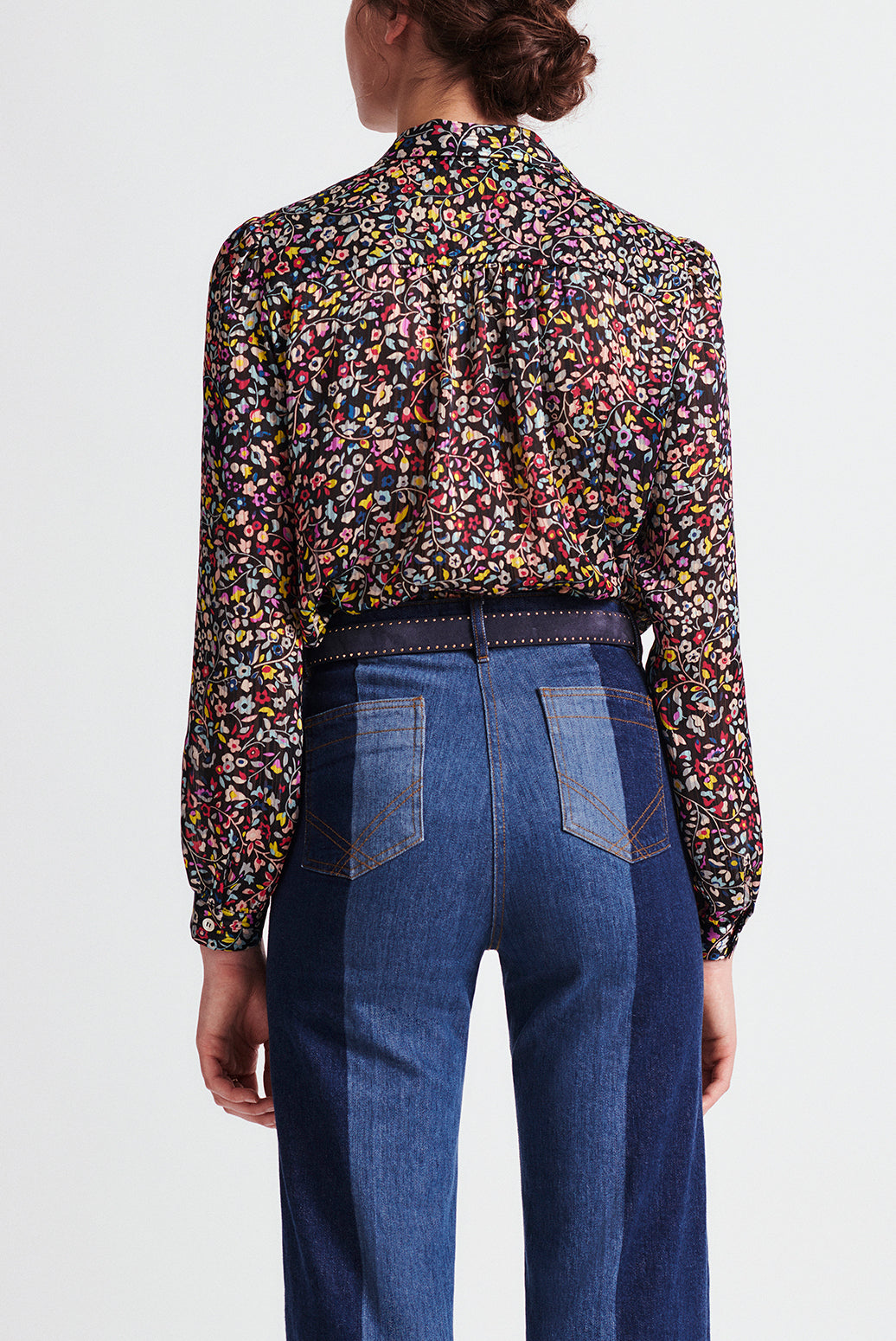 NILVA - Chemise fluide à imprimé floral Faume - seconde main