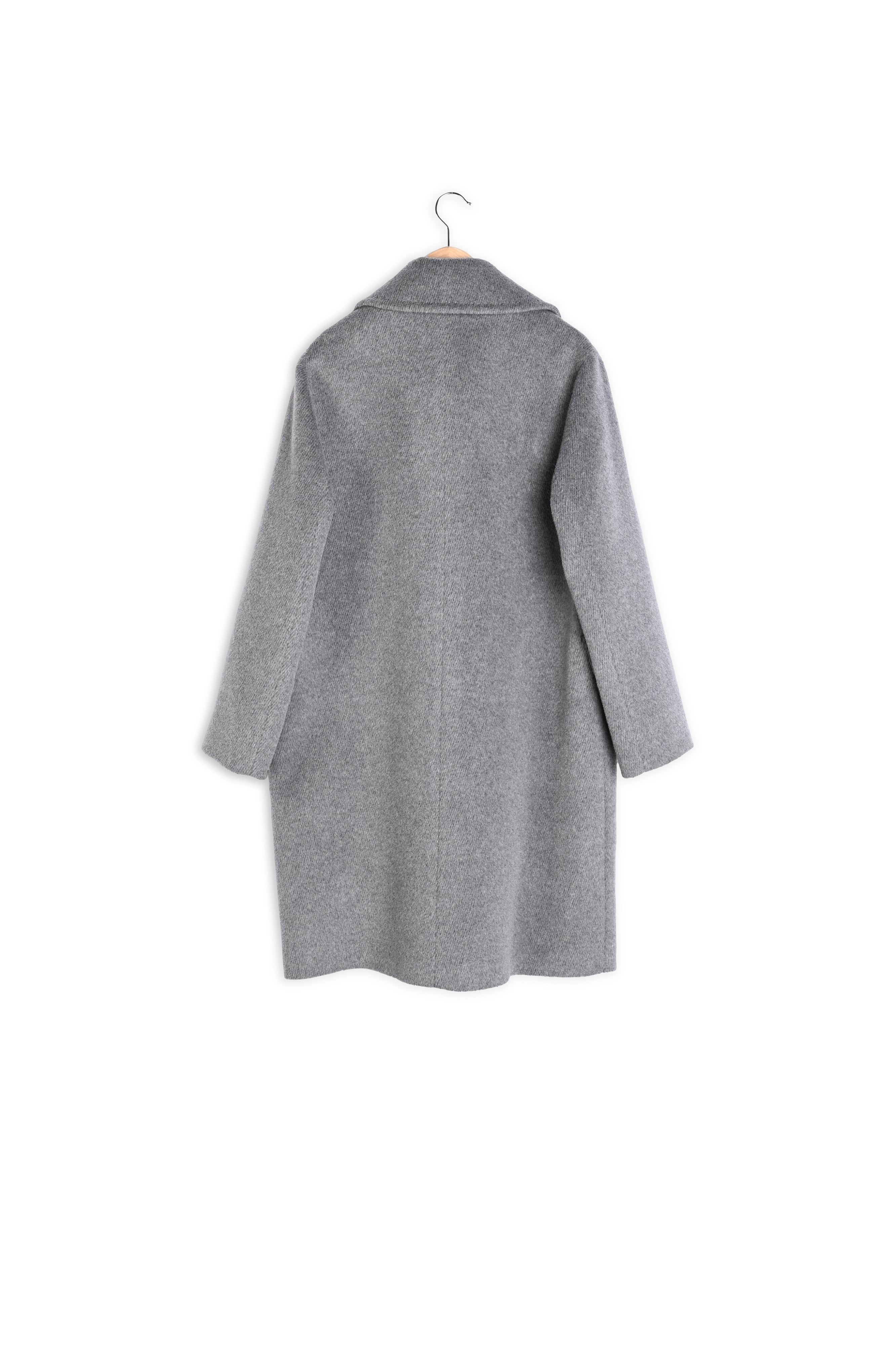 Sandy - Manteau croisé en laine et alpaga Faume - seconde main