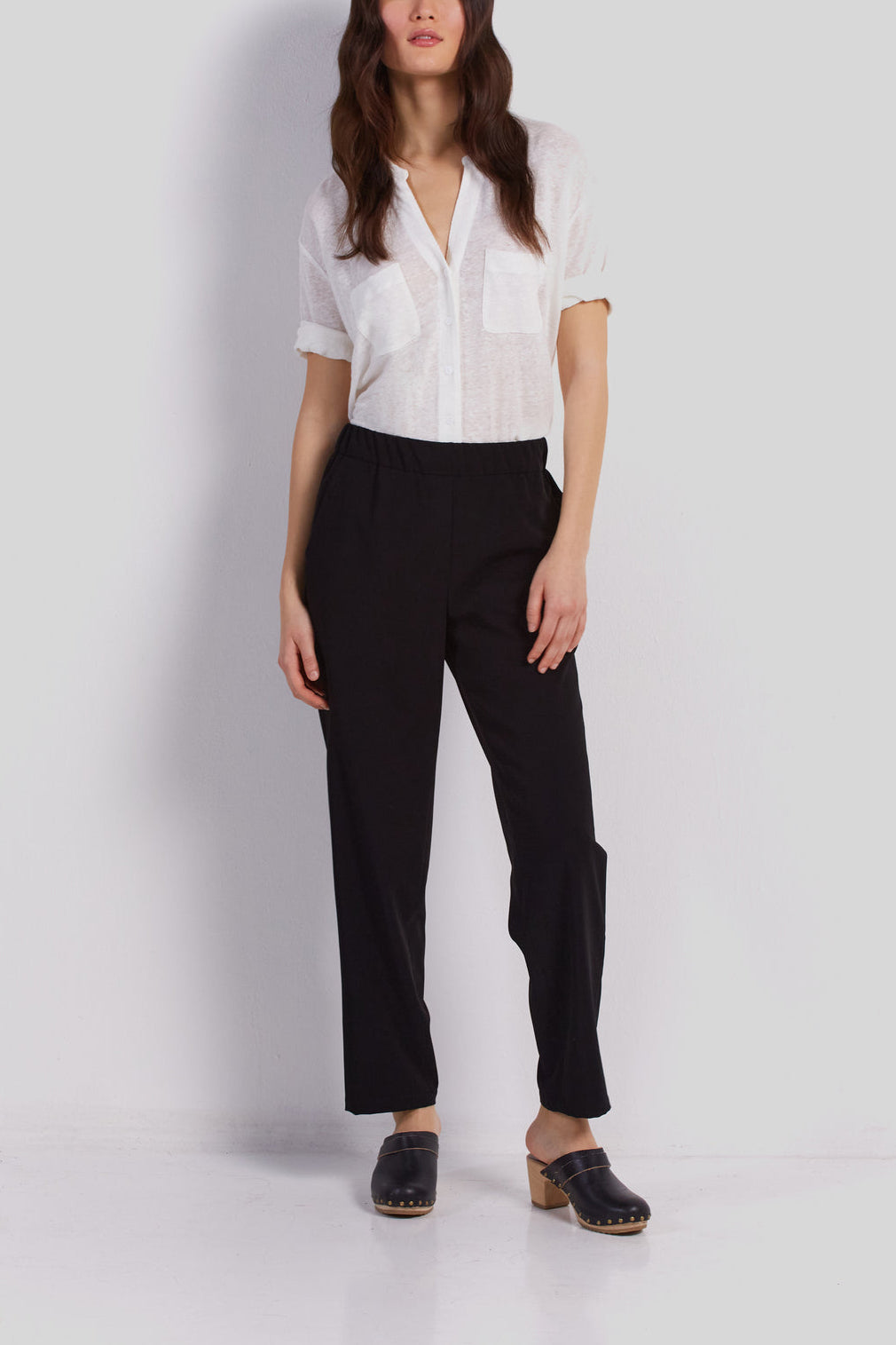 Pantalon droit avec taille élastiquée - ELSON Faume - seconde main