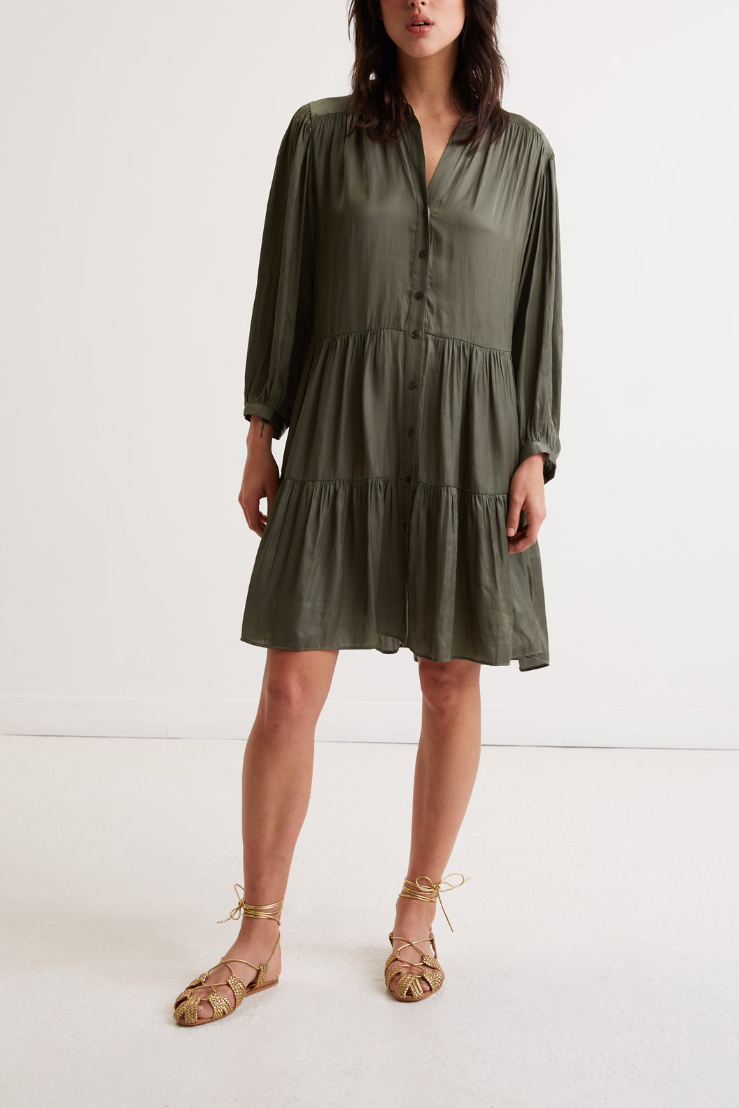 Robe courte satinée - JAUFREY Faume - seconde main