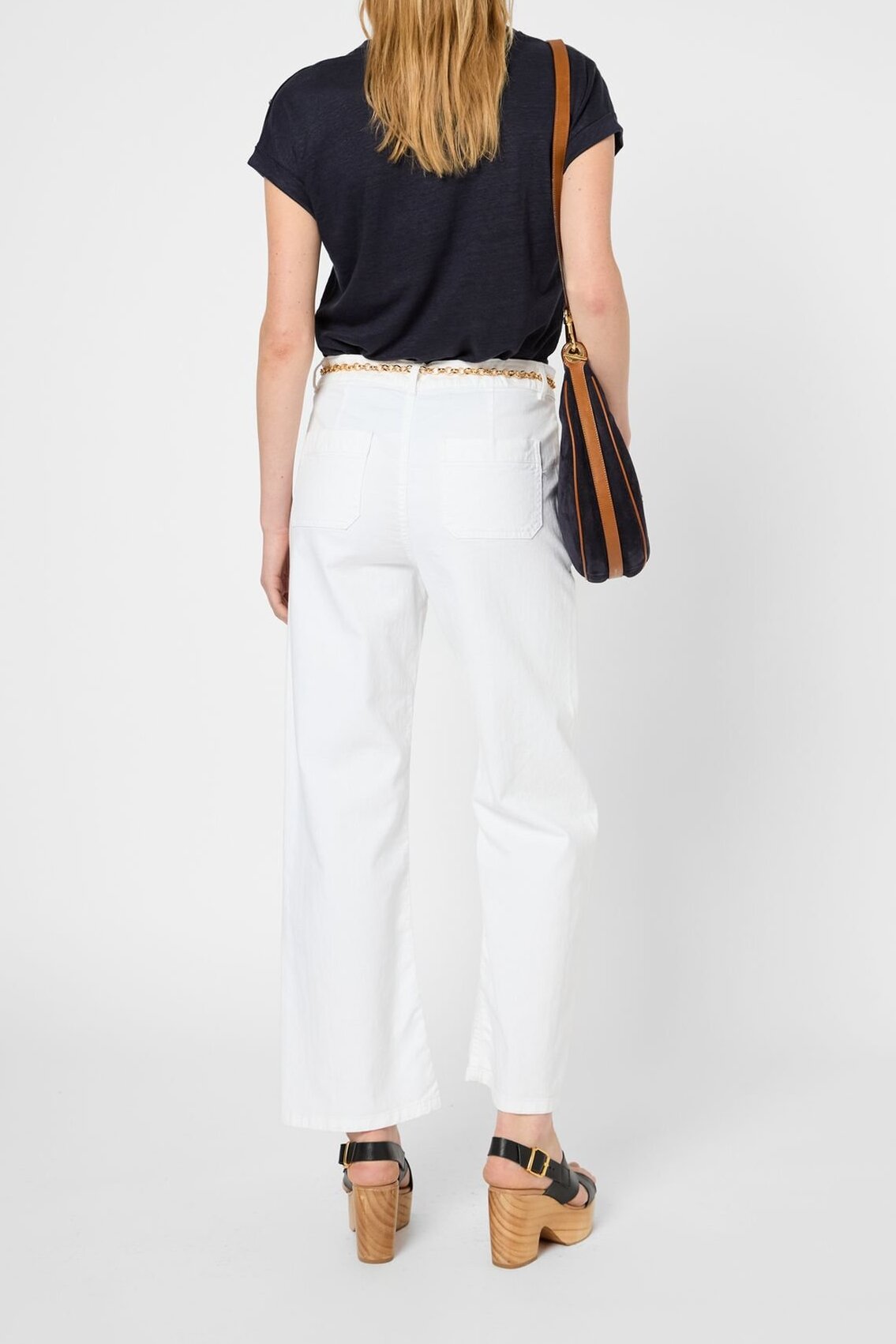 Jean flare à boutons dorés - LIDA Faume - seconde main