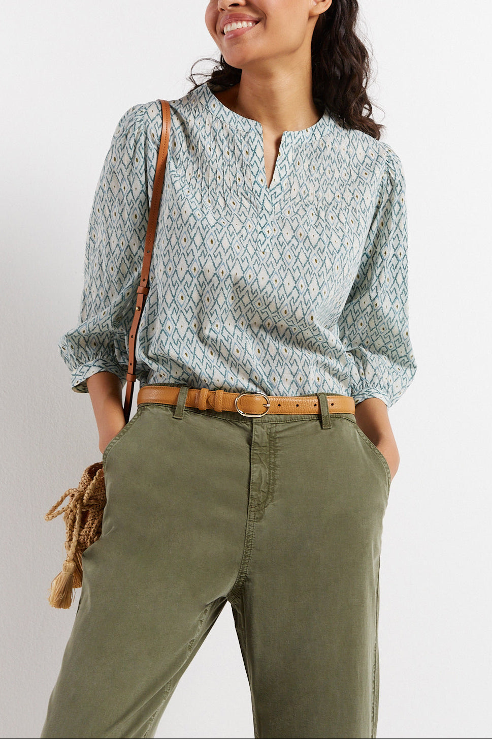 Blouse en voile de coton imprimé - CLOTHILDE Faume - seconde main