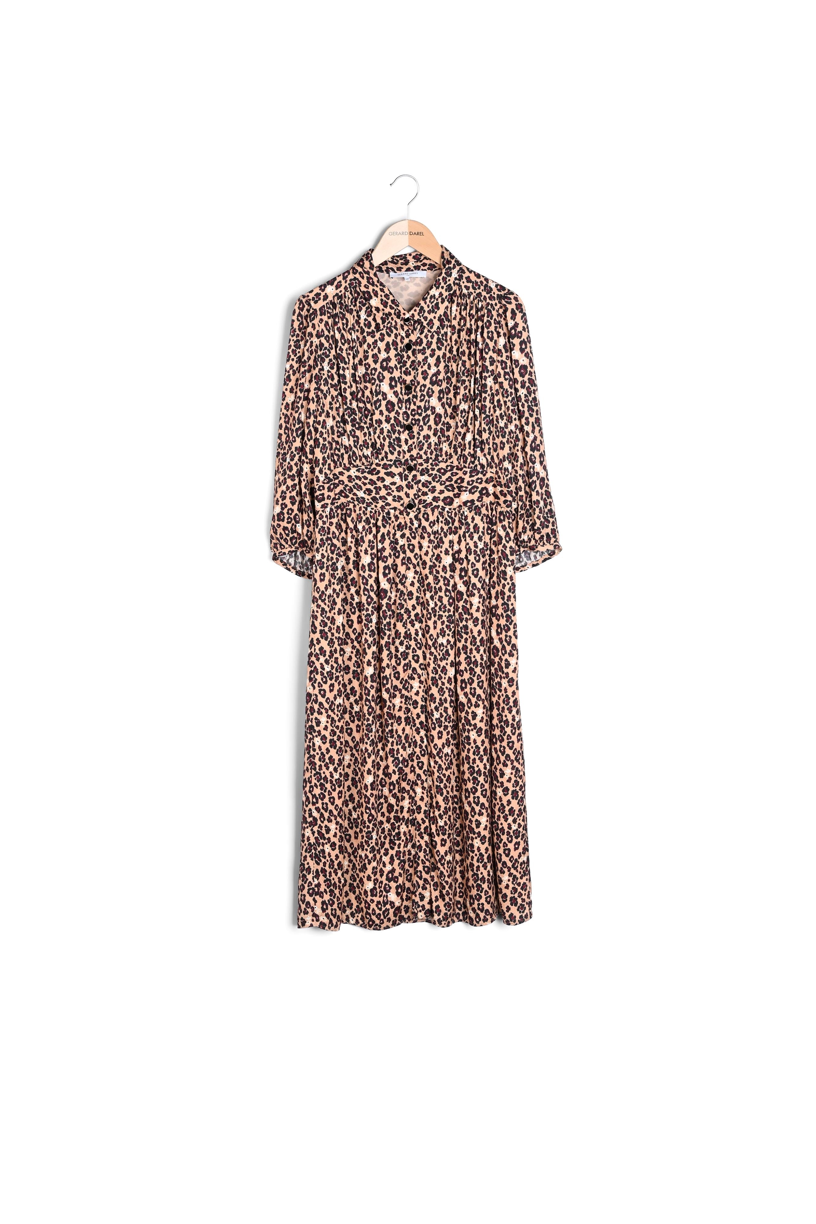 Robe longue en jacquard à imprimé animalier Faume - seconde main