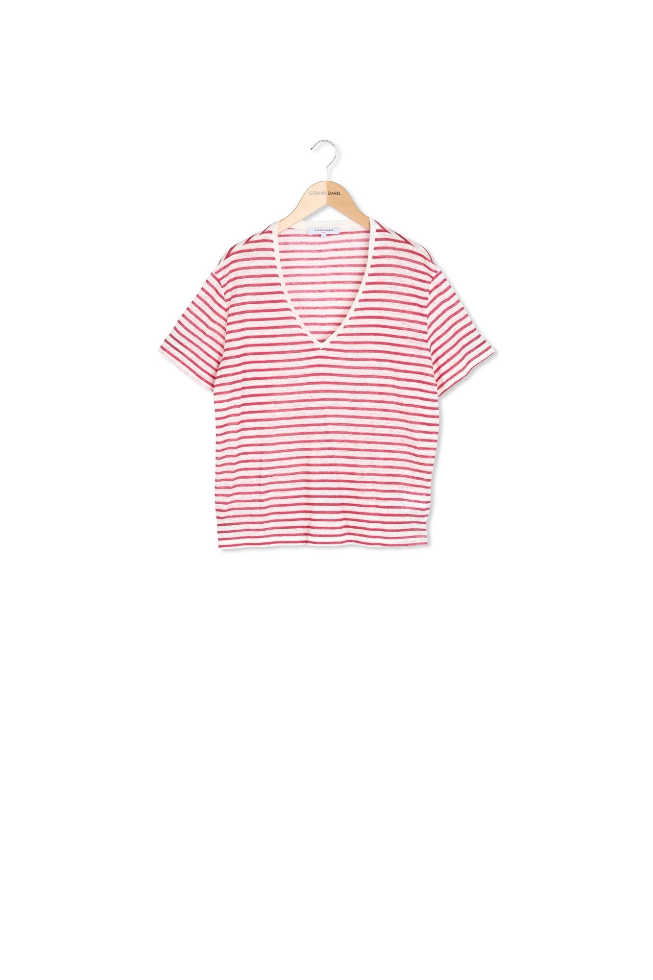 T-Shirt en lin à rayures - ARI Faume - seconde main